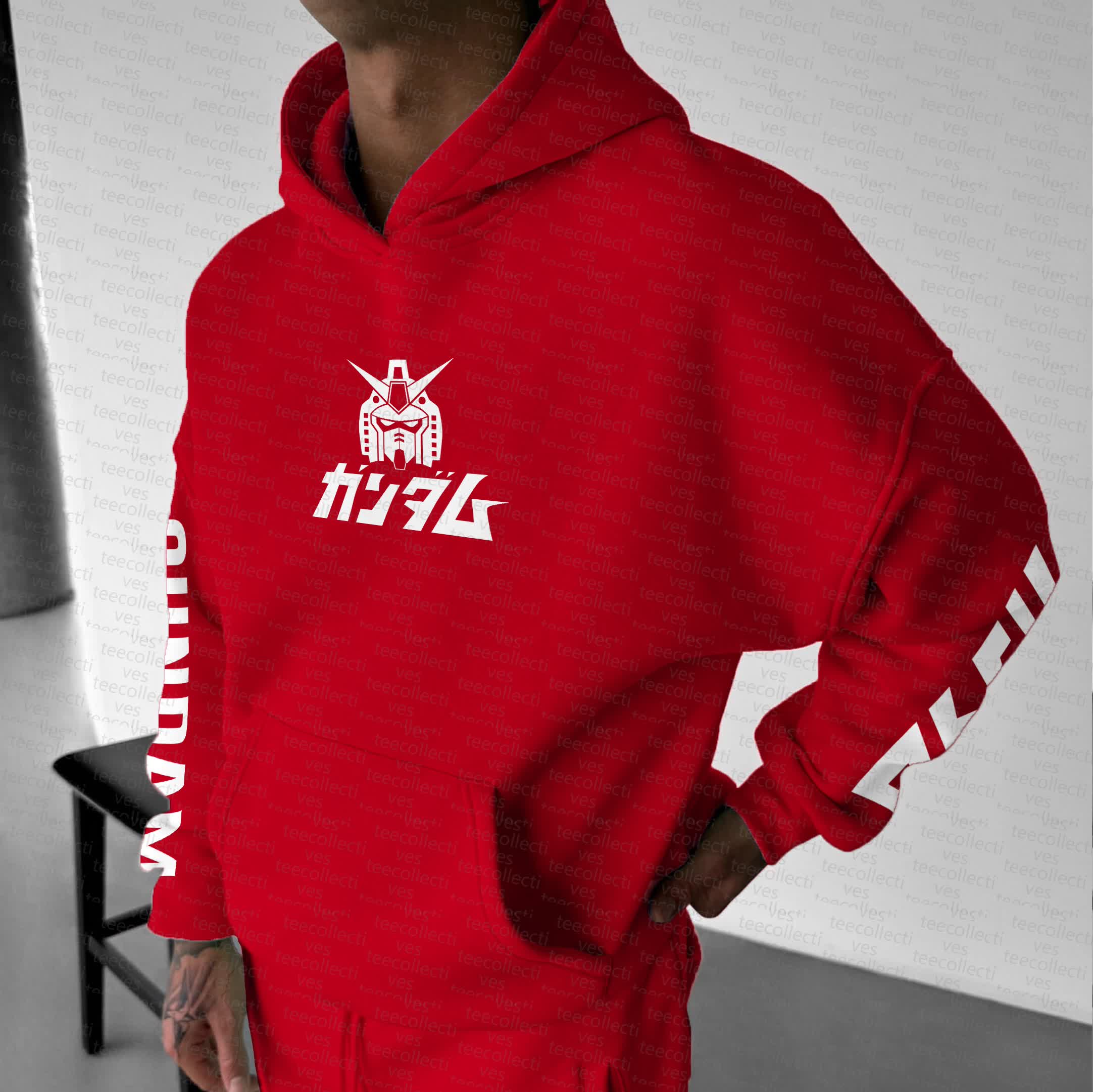 Unisex “Gundam Series” Anime Graphic Streetwear Vintage Hoodie