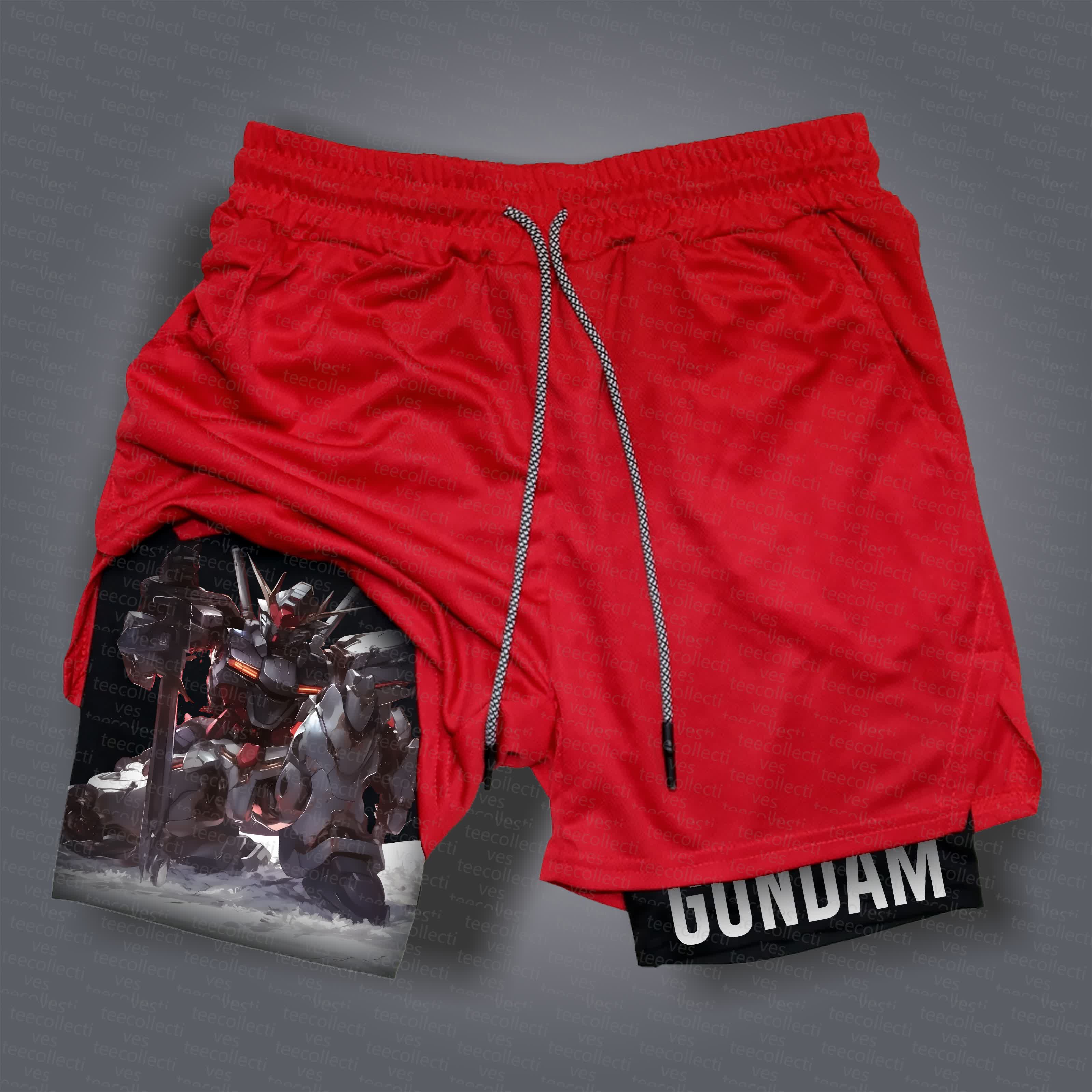 Unisex  “Gundam Series” Casual Anime Streetwear Shorts