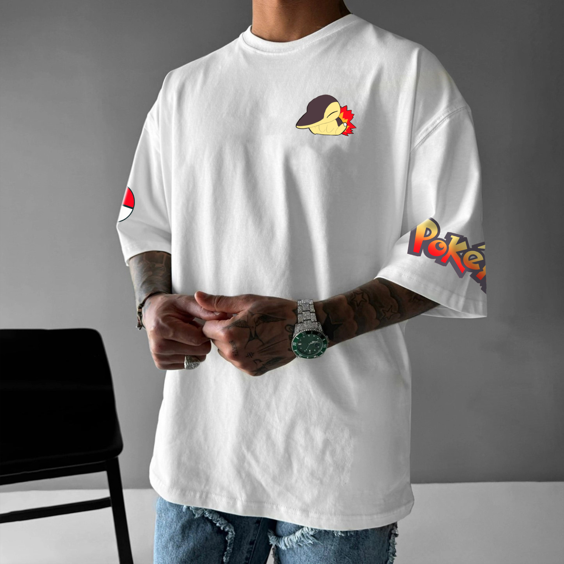 Unisex Anime Inspired Vintage T-Shirt丨Pokémon