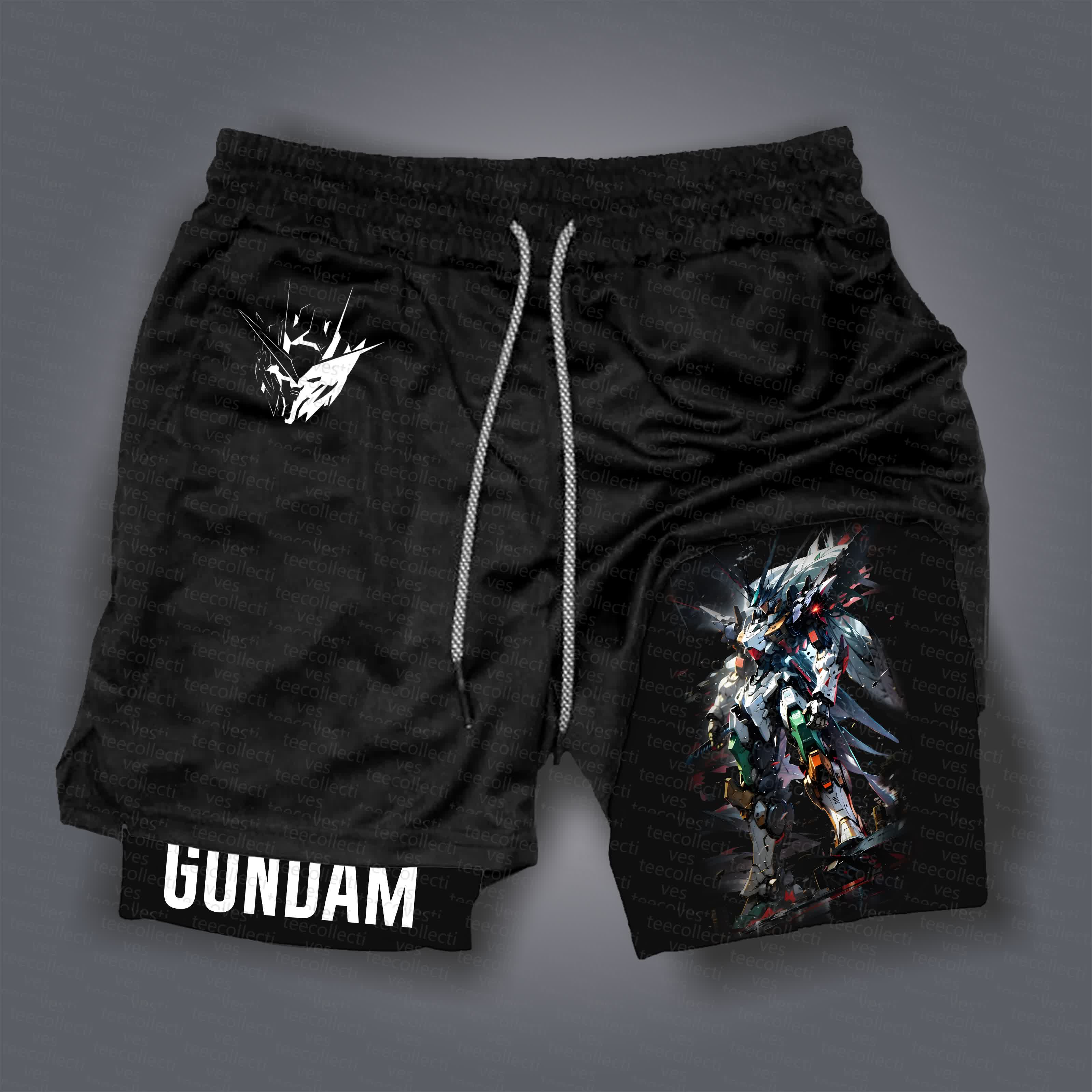 Unisex  “Gundam Series” Casual Anime Streetwear Shorts