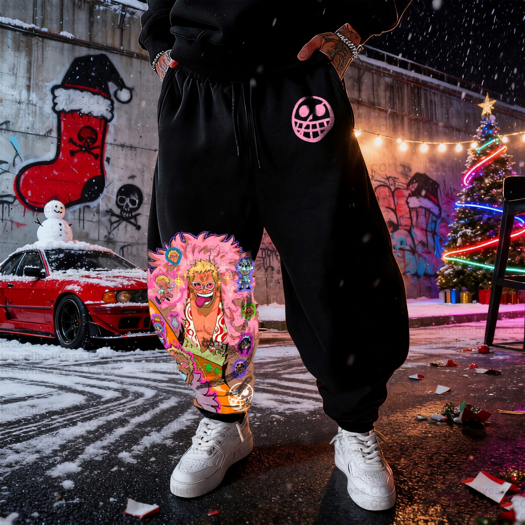 Unisex Casual Anime Streetwear Pants