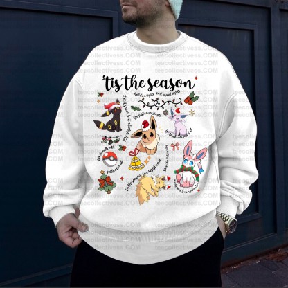 ChristmasPlus Velvet Unisex Anime Inspired Vintage Sweatshirt