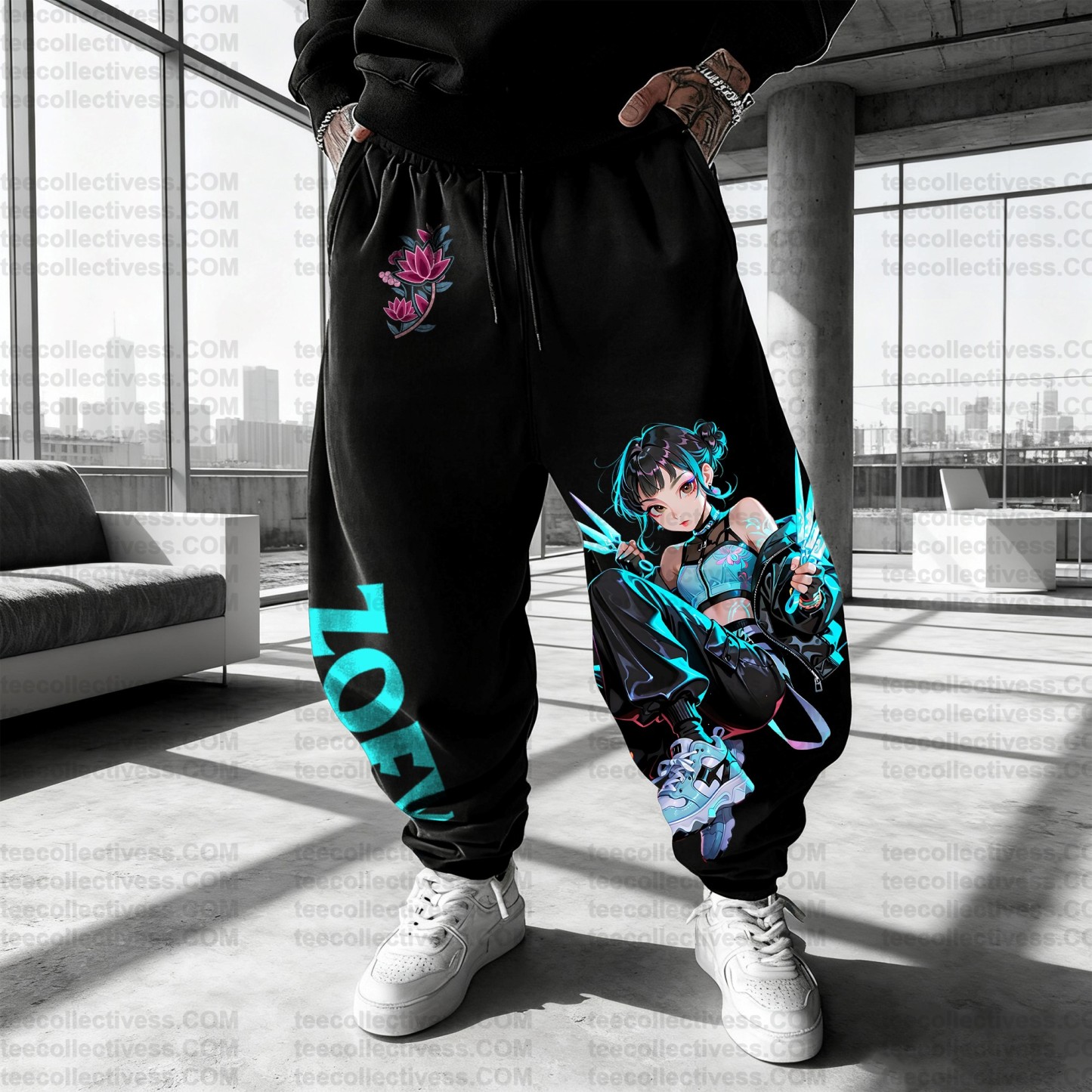 Unisex Casual Anime Streetwear Pants