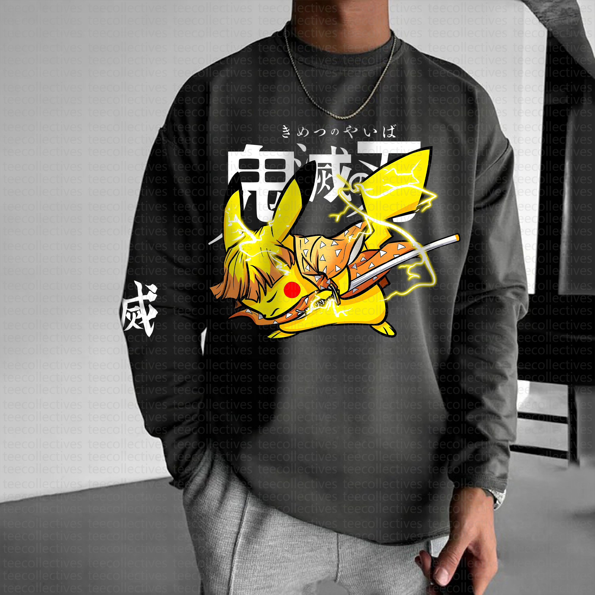 Unisex Anime Inspired Long Sleeve T-shirts| Demon slayer