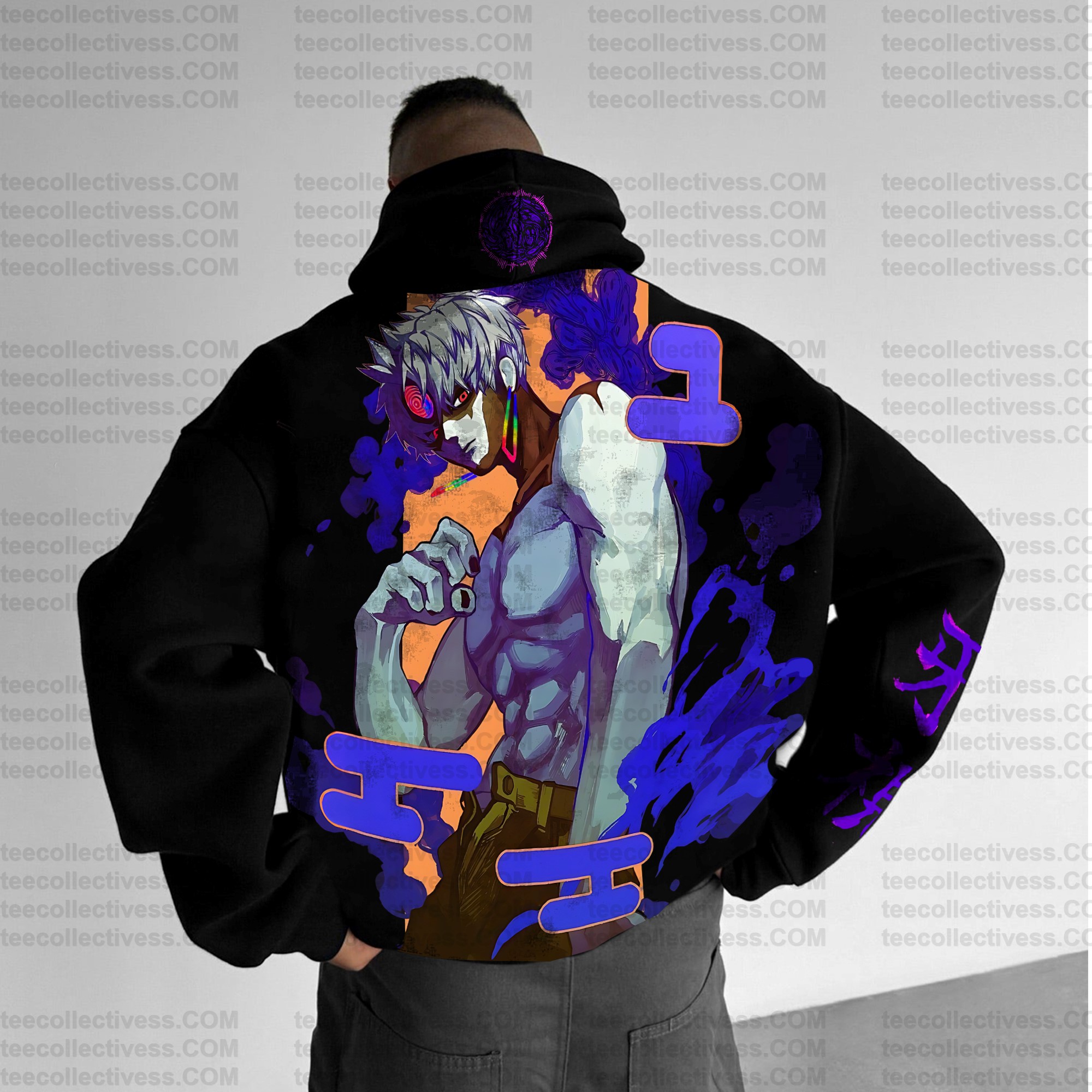 Unisex Anime Print  Casual Oversized Hoodie