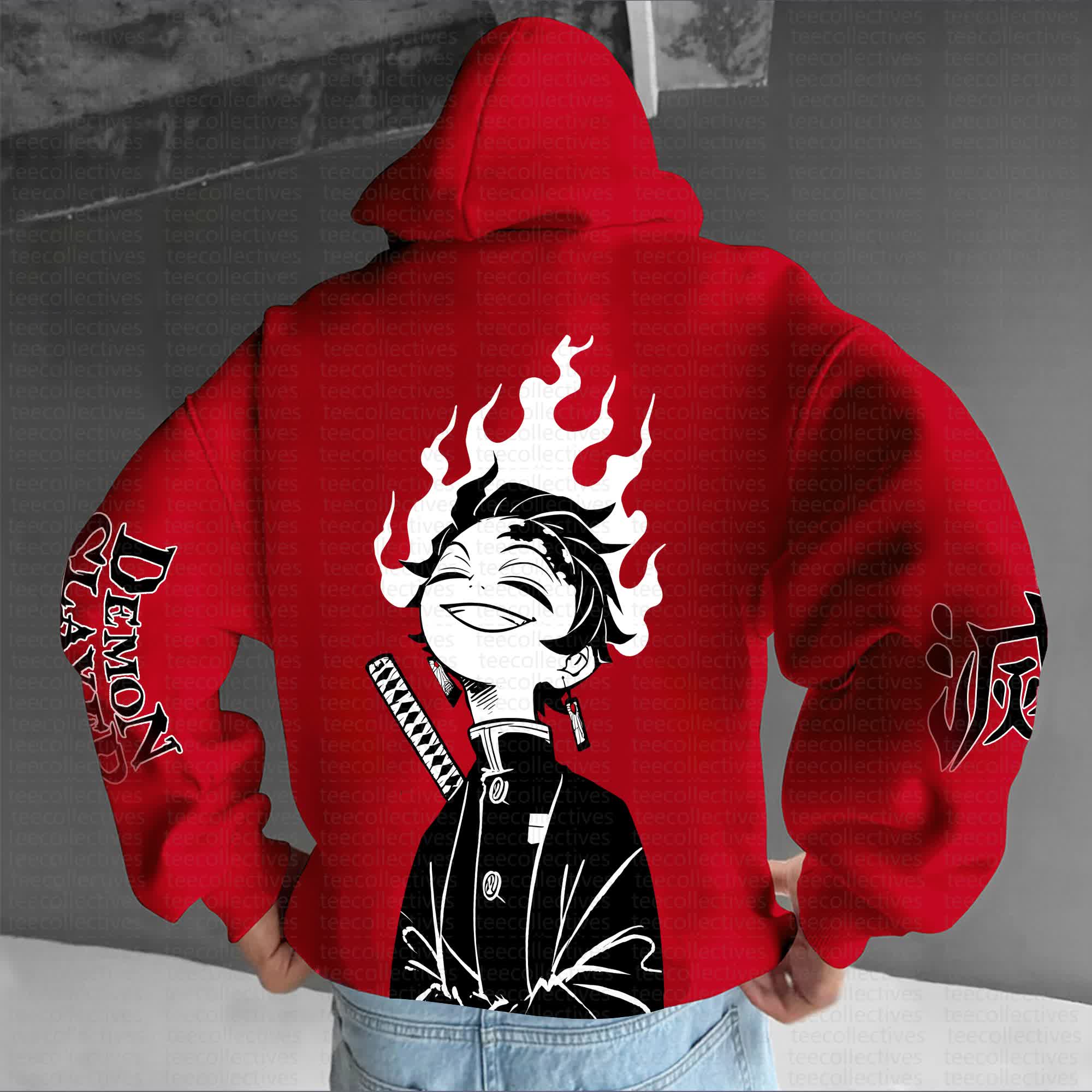 Unisex Anime Graphic Streetwear Vintage Hoodie丨Demon Slayer