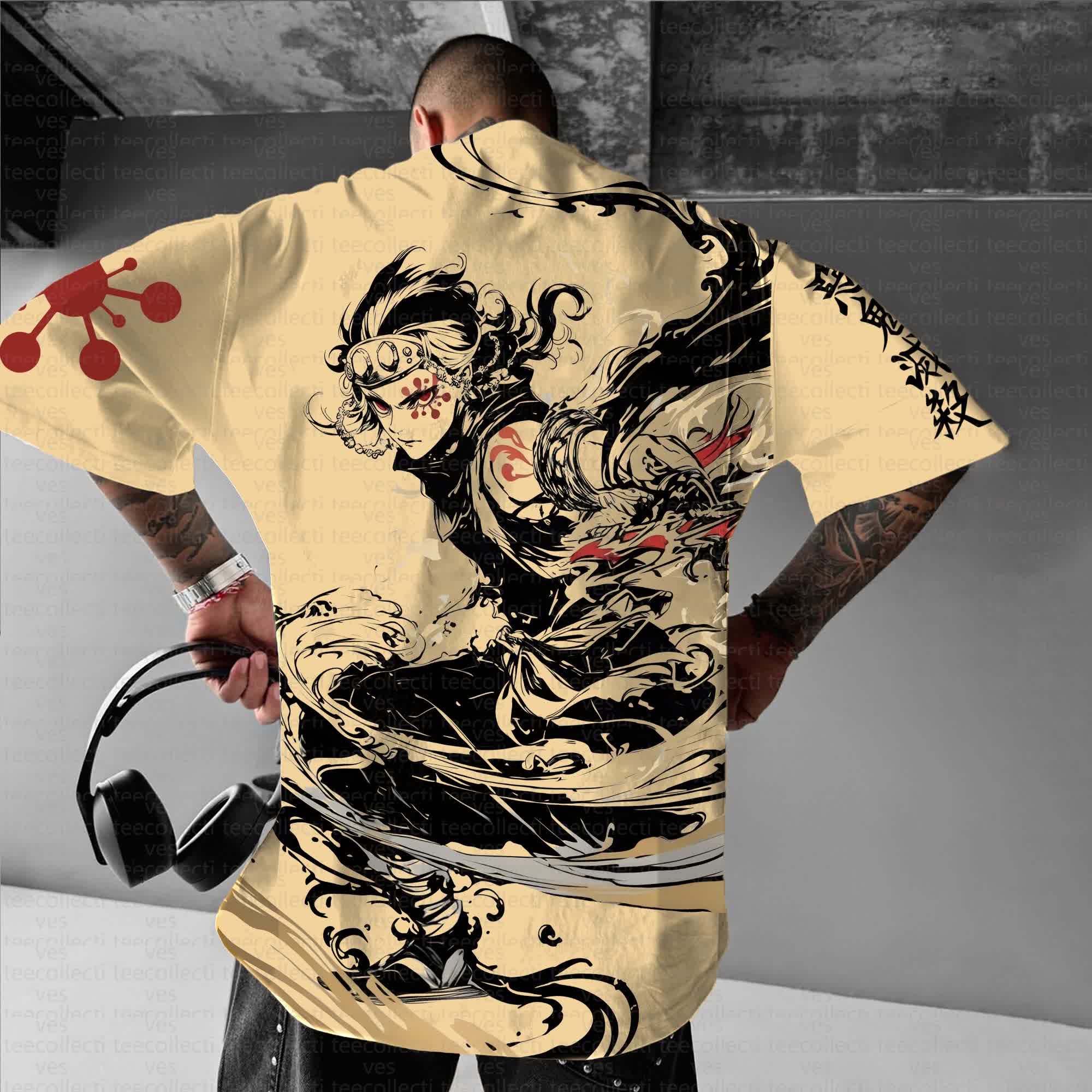 Unisex Anime Inspired Vintage T-Shirt丨Demon Slayer