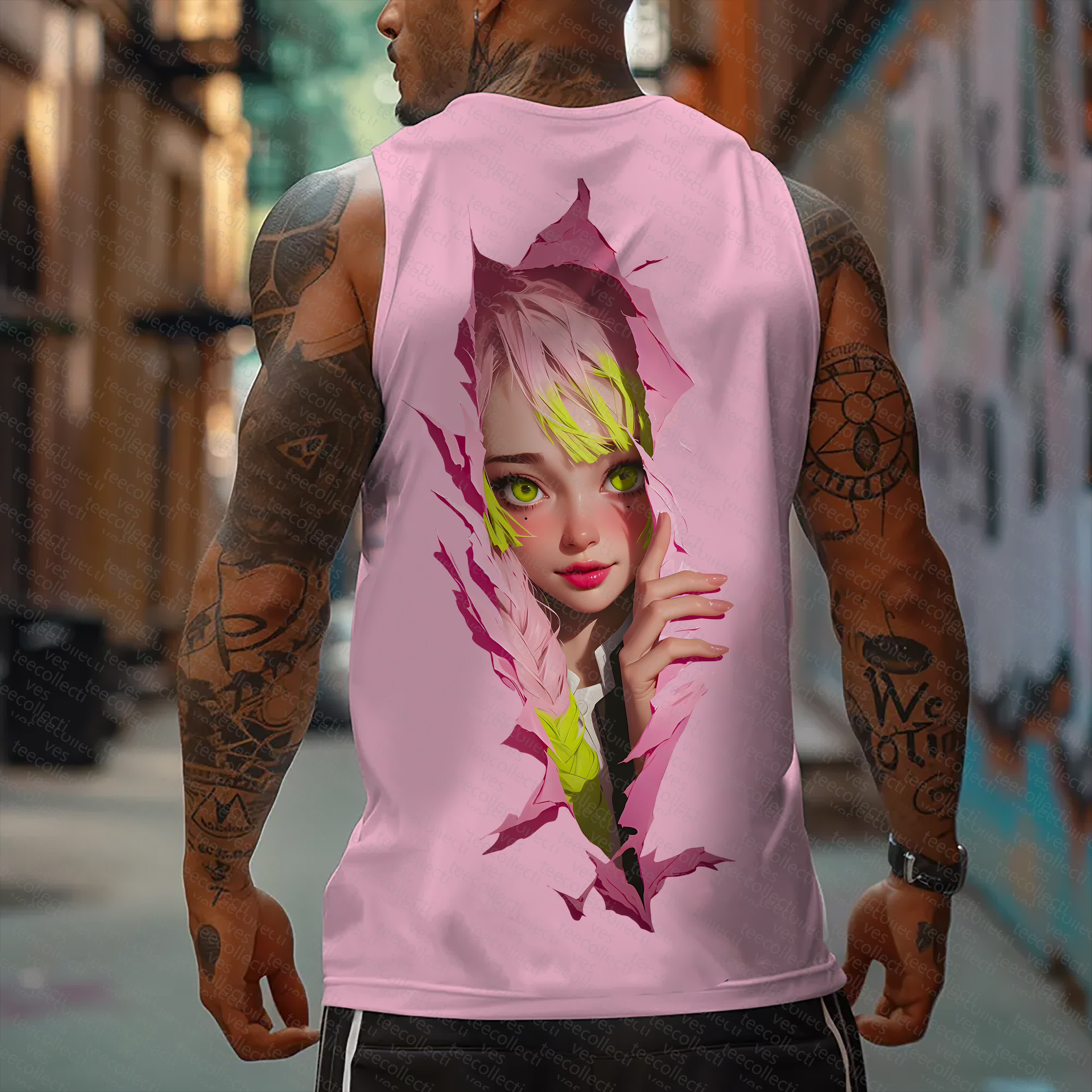 Unisex  “Demon Slayer” Casual Anime  Tank Top