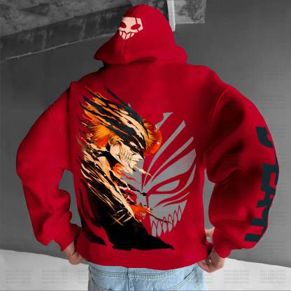 Unisex “Bleach” Anime Graphic Streetwear Vintage Hoodie