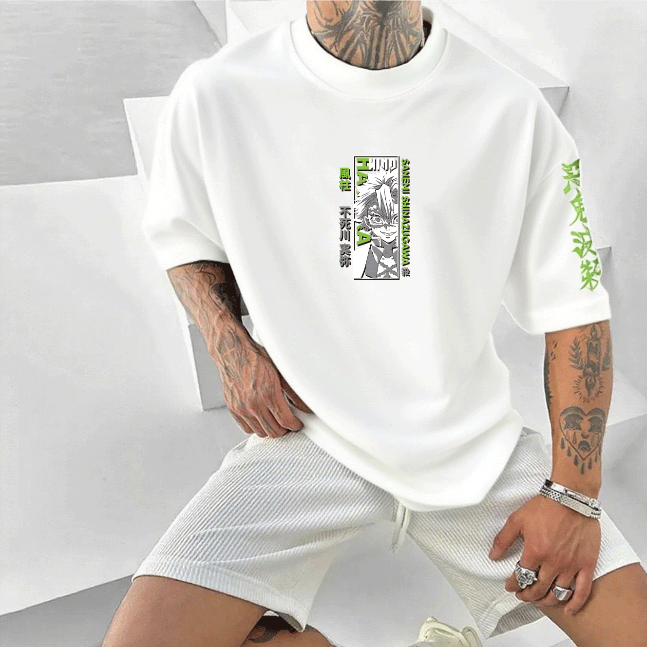 Unisex Anime Inspired Vintage T-Shirt丨Demon Slayer