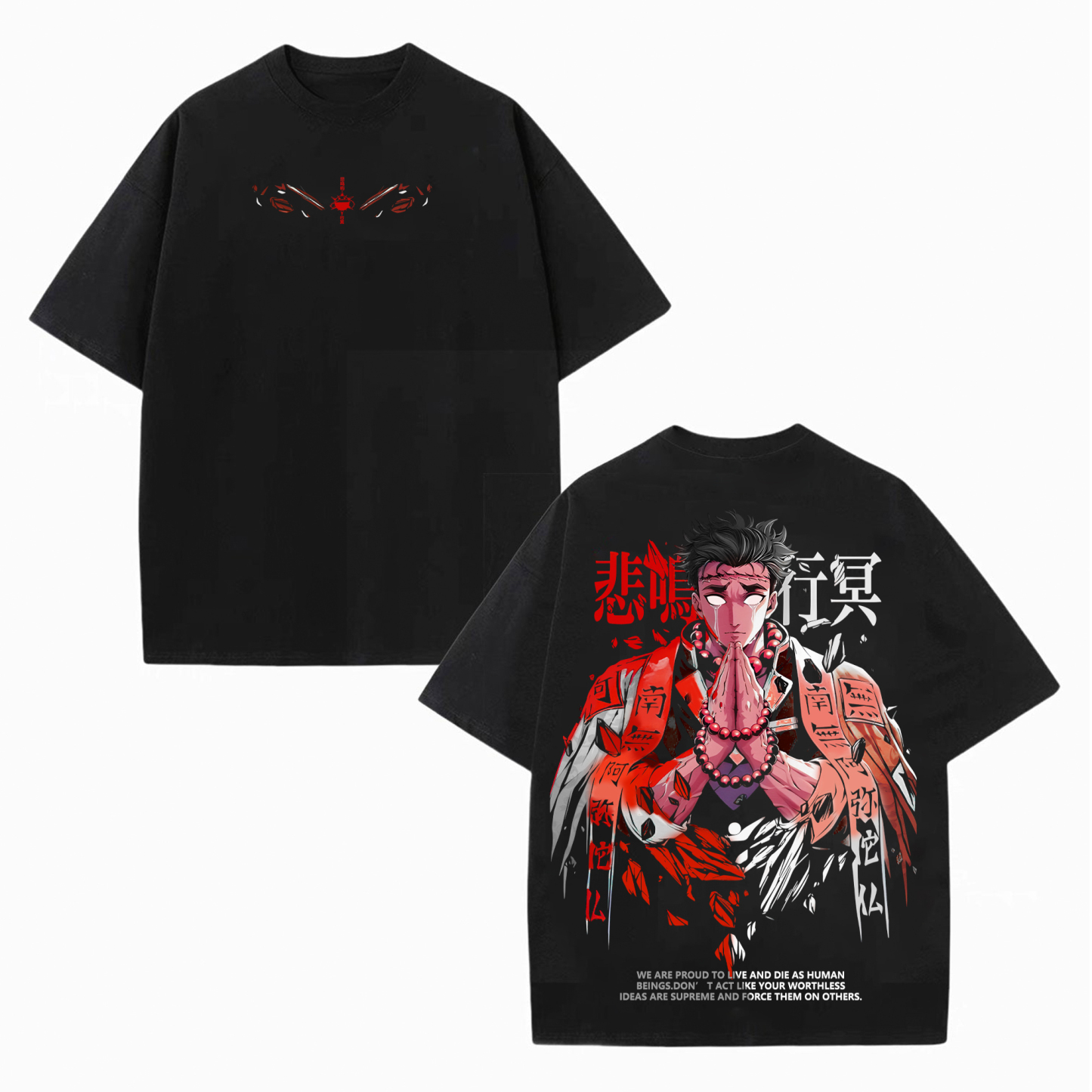 Gyoumei Himejima Unisex Anime Inspired Vintage Washed T-Shirt丨Demon Slayer