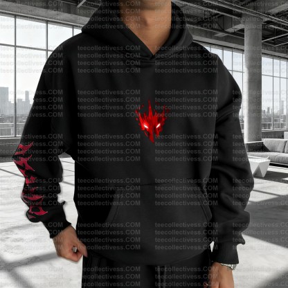 Unisex Anime Graphic Streetwear Wintage Plush Hoodie