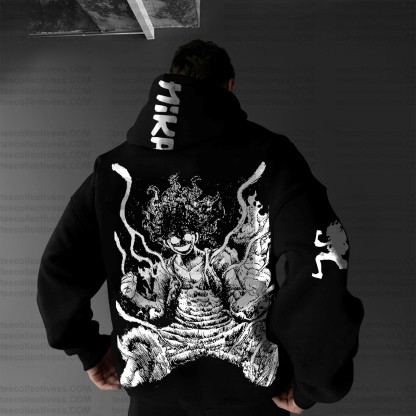 Unisex Graphic Streetwear Vintage Zipper Cardigan Plush Hoodie