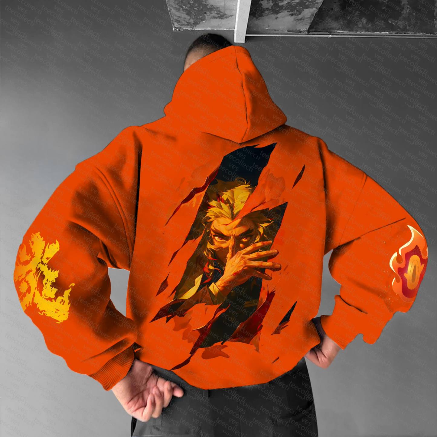 Unisex “Demon Slayer” Anime Graphic Streetwear Vintage Hoodie