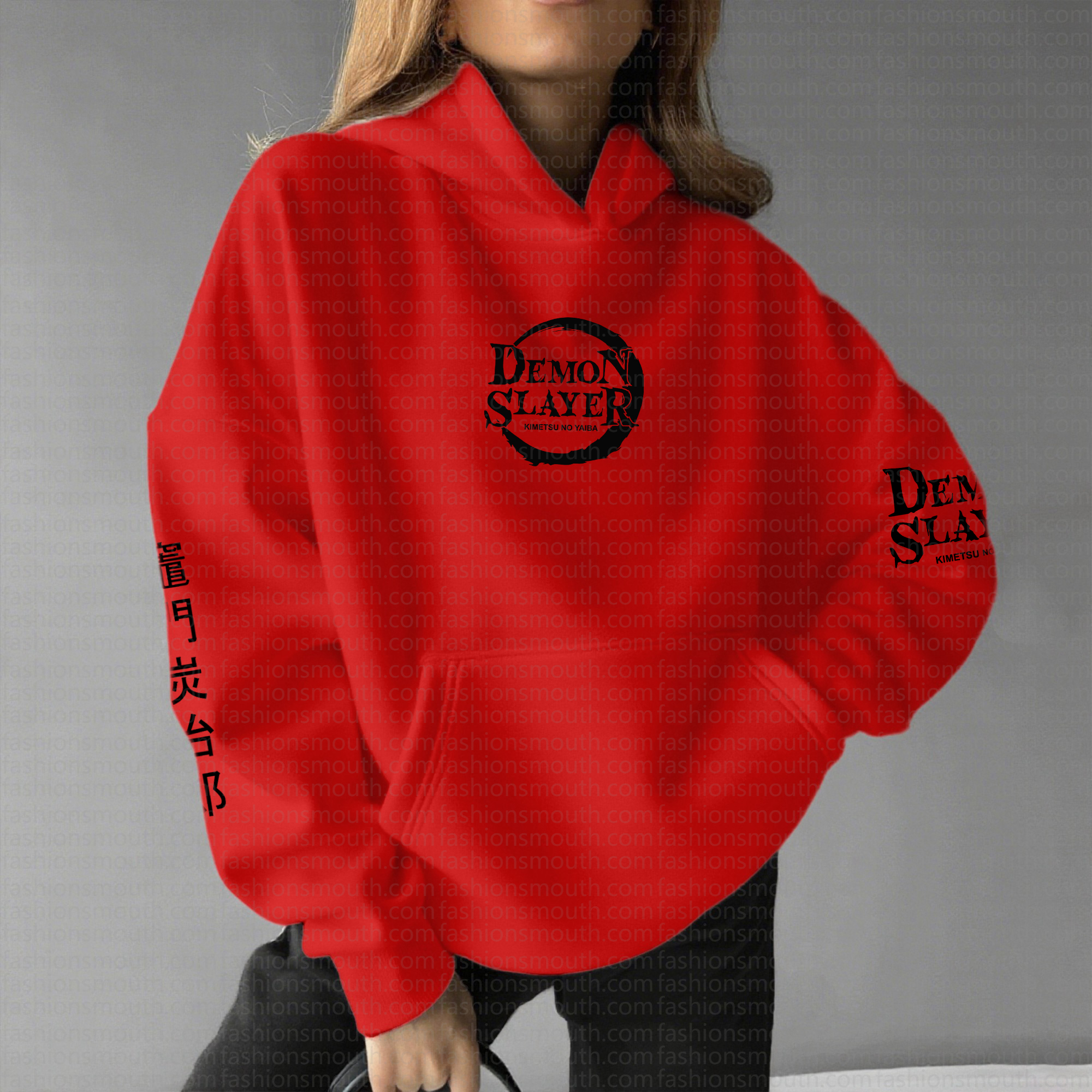 " Demon Slayer " Anime Inspired Vintage Hoodie