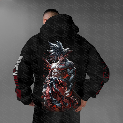 Unisex Anime Graphic Streetwear Vintage Hoodie