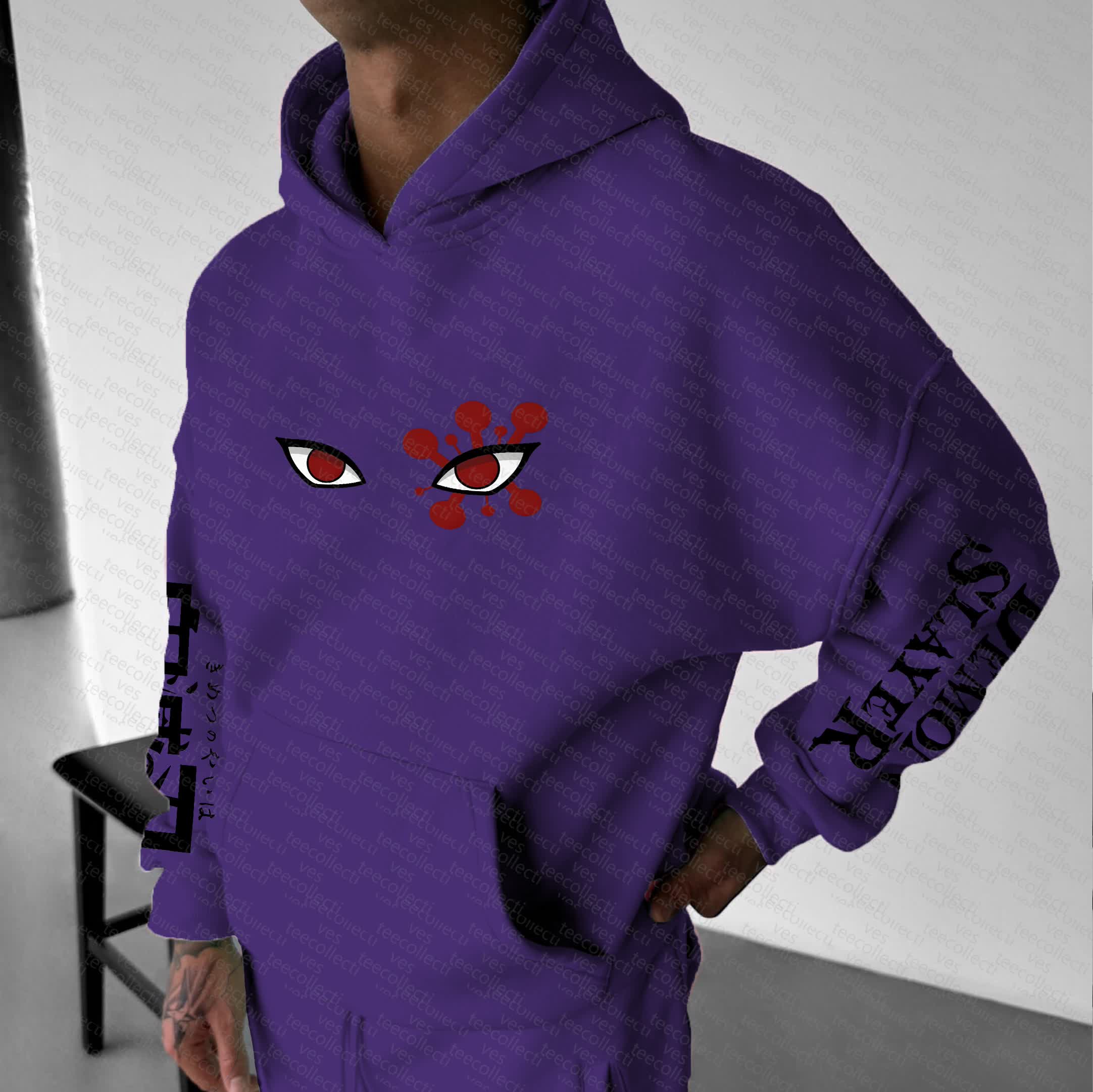 Unisex “Demon Slayer” Anime Graphic Streetwear Vintage Hoodie