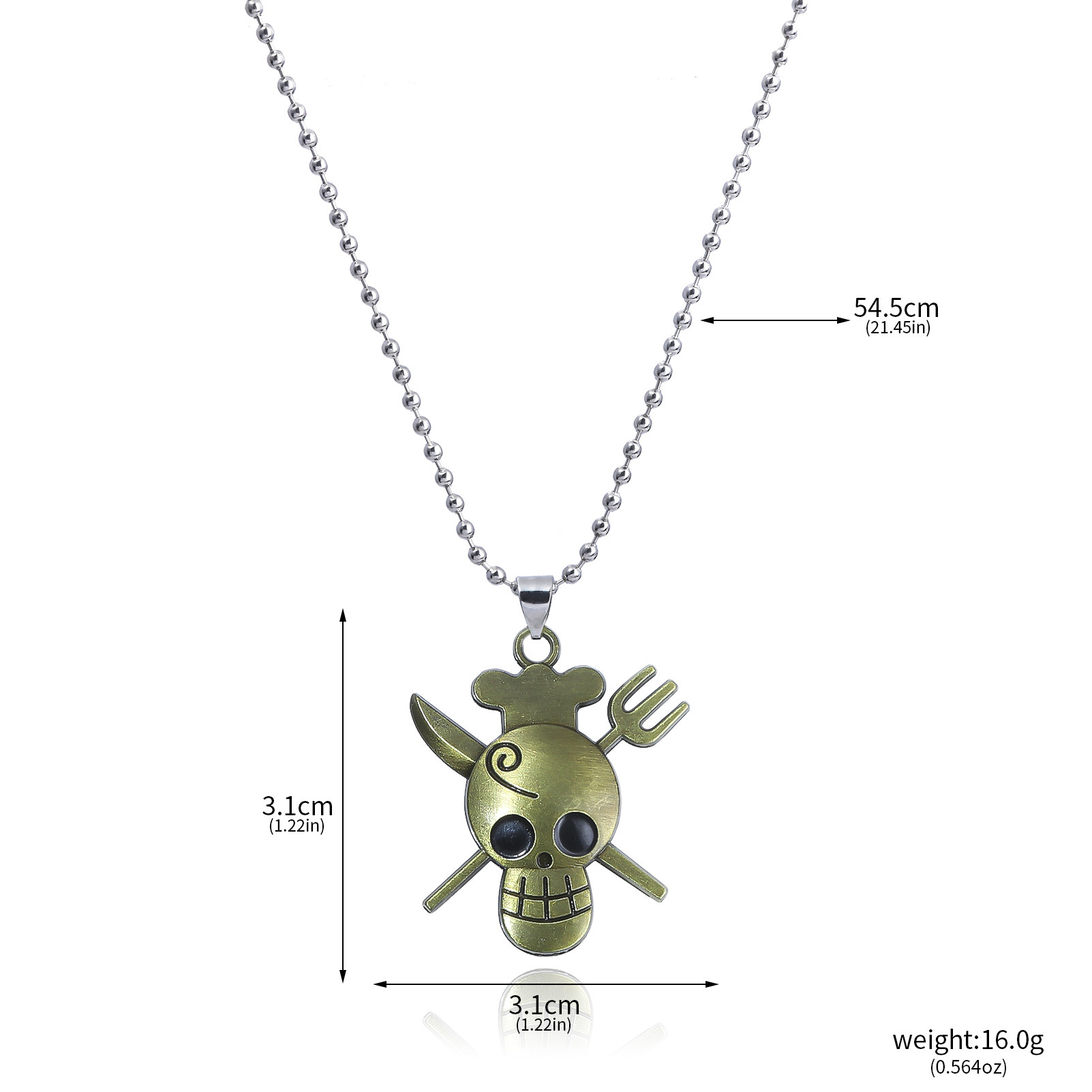 Unisex One Piece Anime Theme Necklace