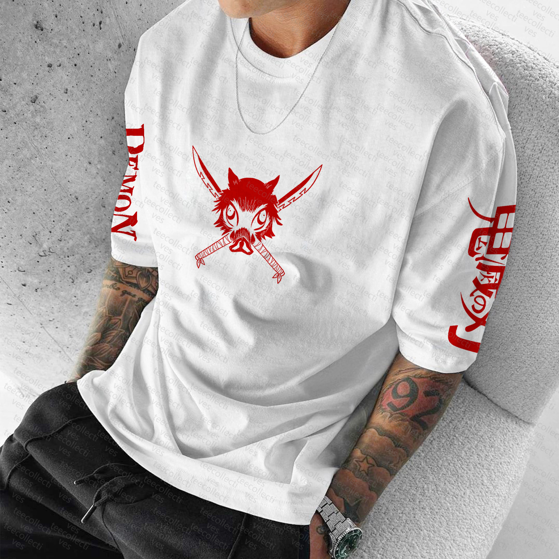 Unisex  "Demon Slayer" Anime Inspired Vintage T-Shirt