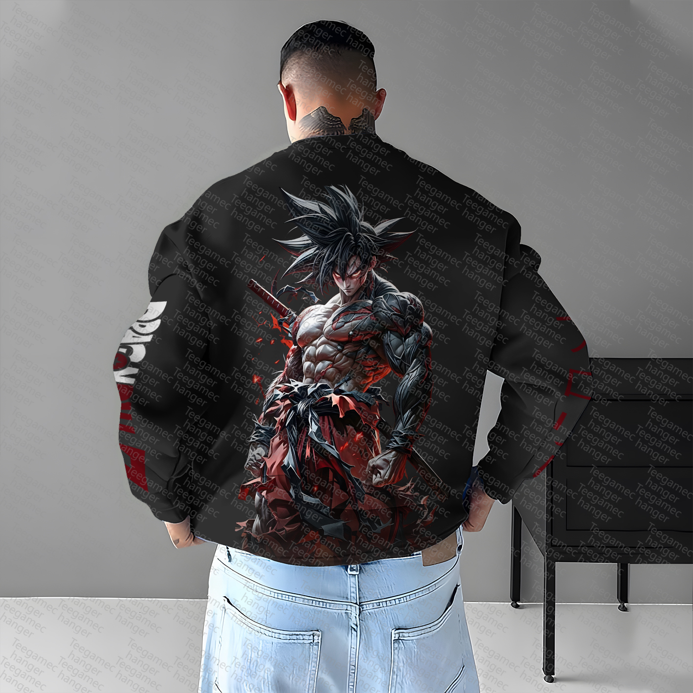 Unisex Anime Graphic Inspired Vintage Sweatshirt