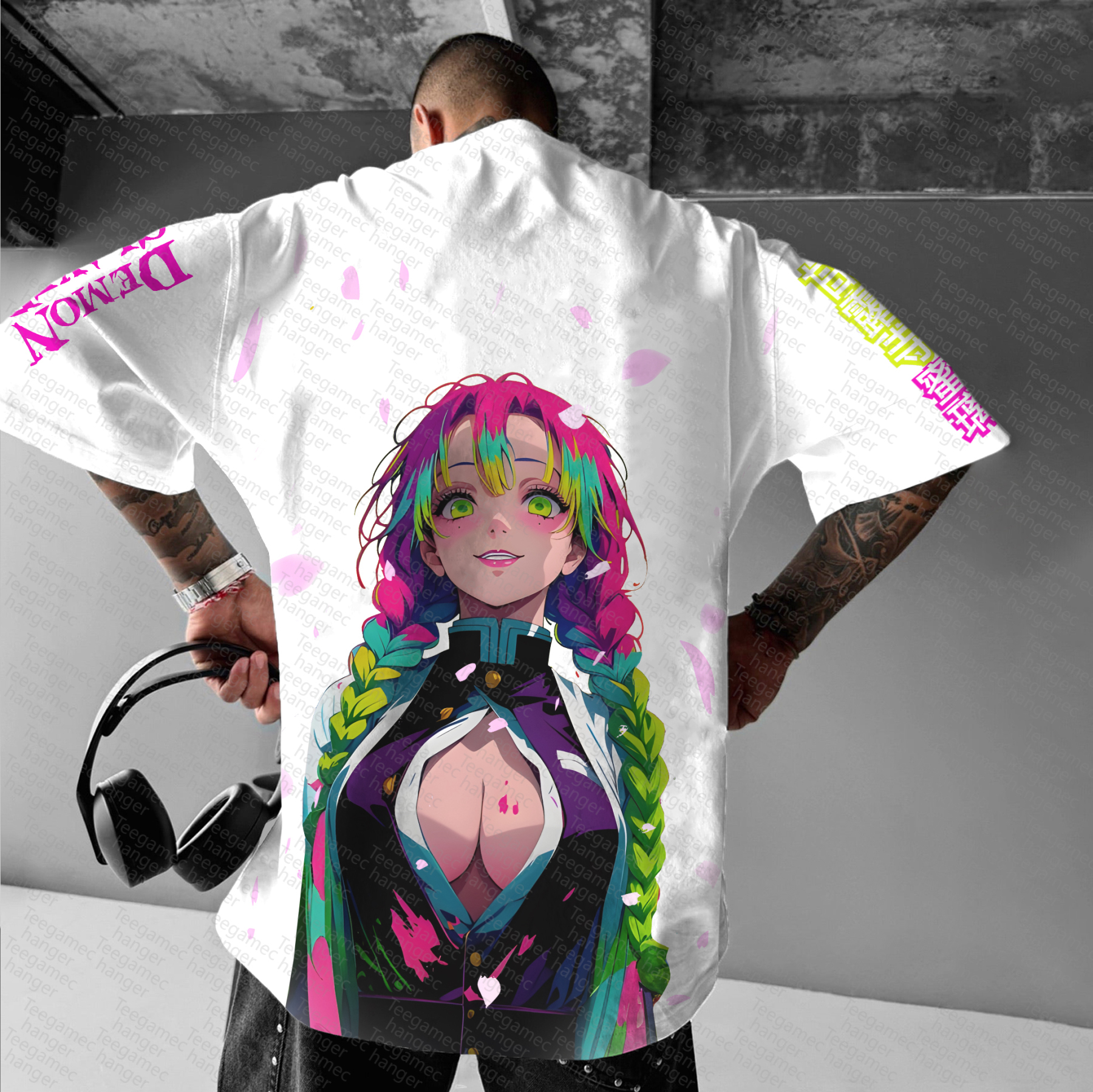 Kanroji Mitsuri Unisex Anime Inspired Vintage T-Shirt