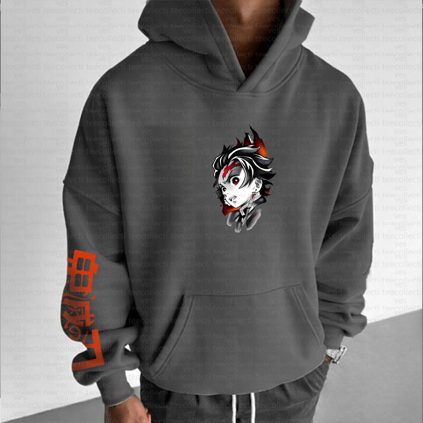 Unisex Anime Graphic Streetwear Vintage Hoodie丨Demon Slayer