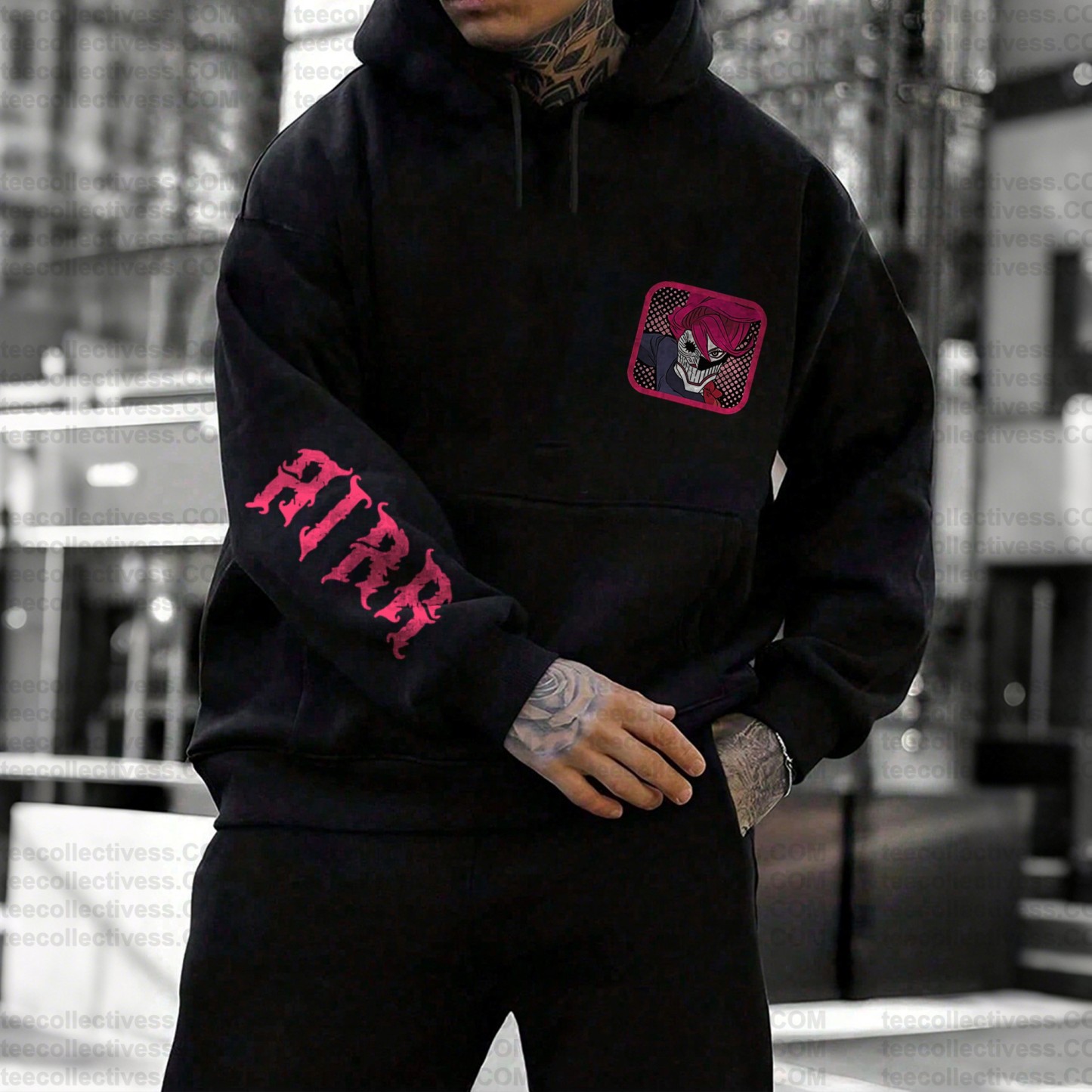 Unisex Anime Print  Casual Oversized Hoodie