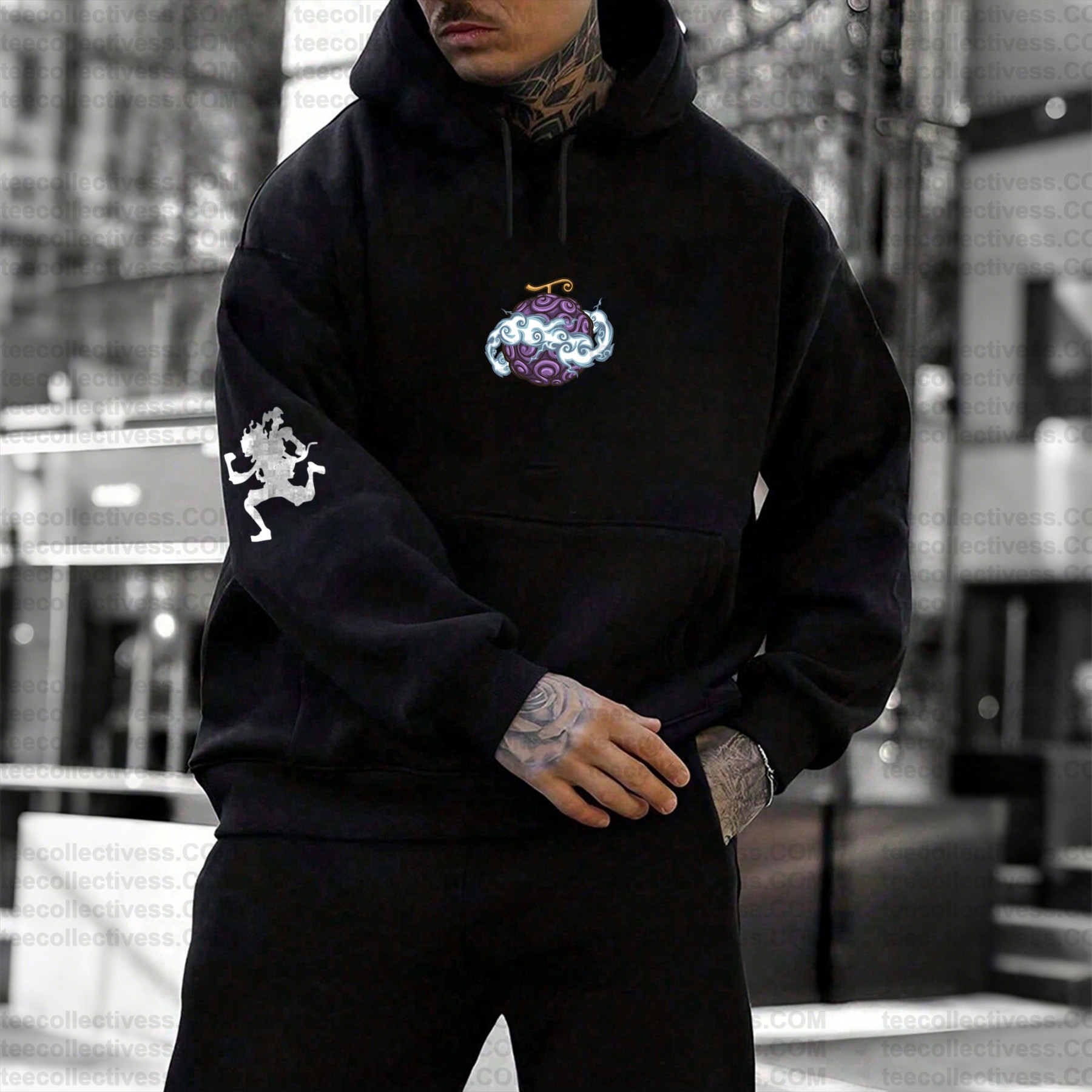 Plus Velvet Unisex Anime Graphic Streetwear Vintage Hoodie