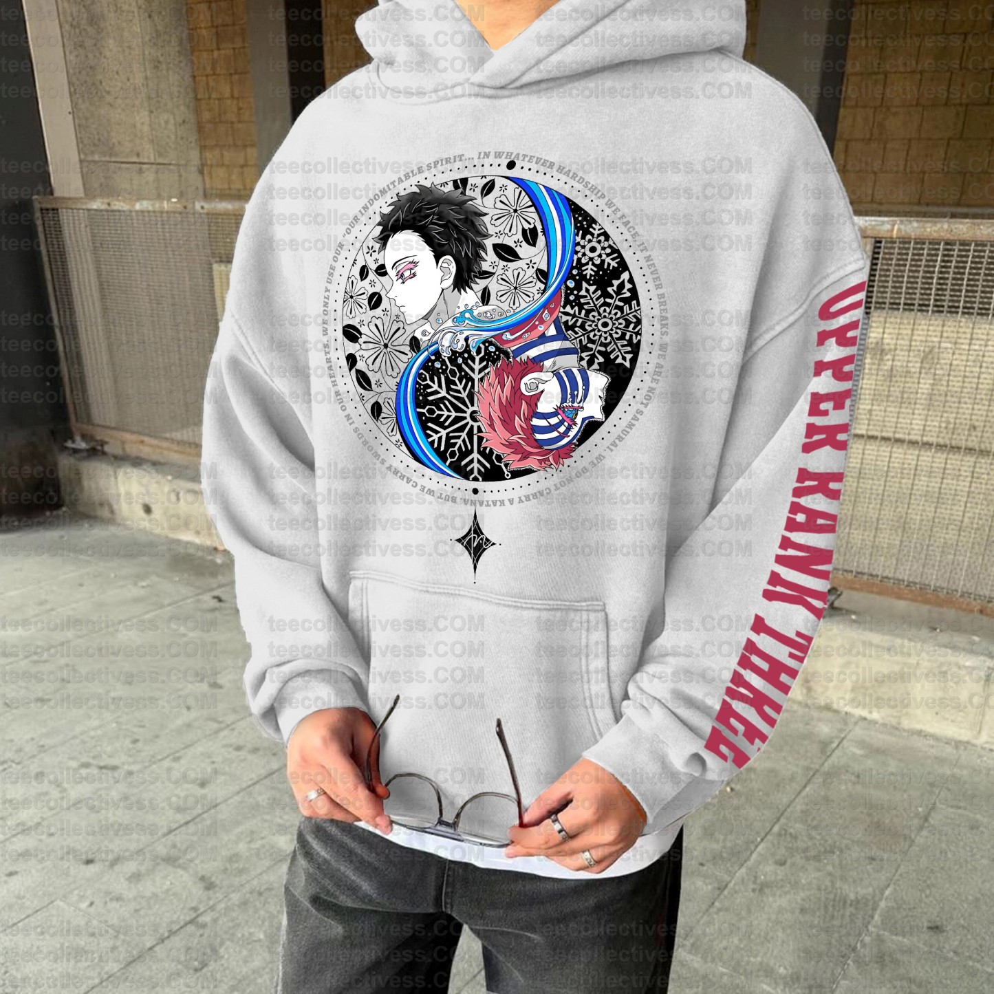 Vintage 3D Direct Inkjet Printed Washed Unisex Plush Hoodie