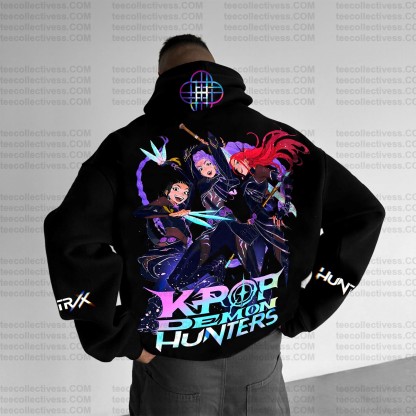 Plus Velvet Unisex Anime Graphic Streetwear Vintage Hoodie