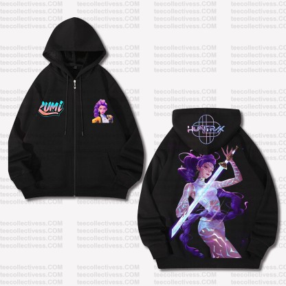 Unisex Graphic Streetwear Vintage Zipper Cardigan Plush Hoodie