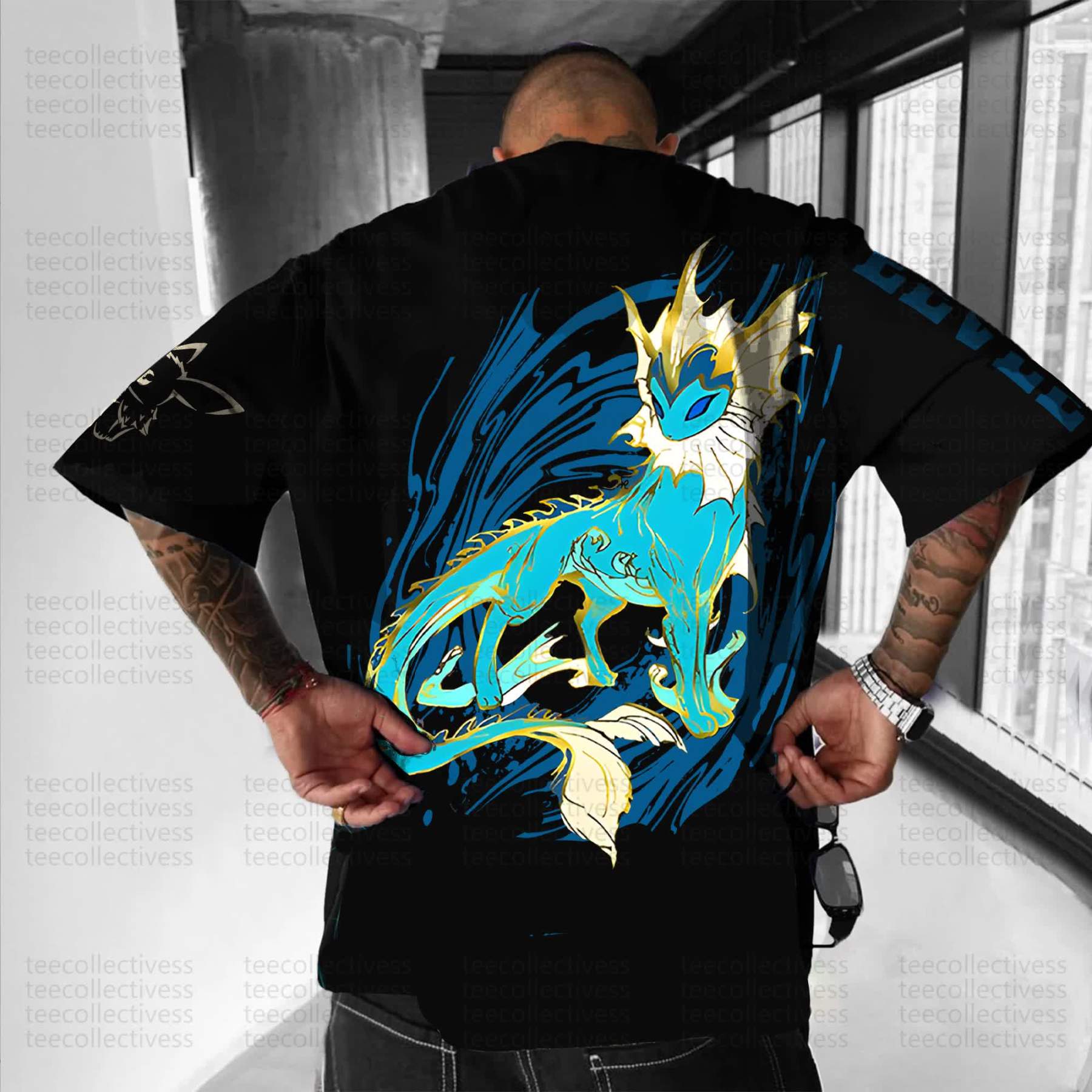 Unisex Anime Inspired Vintage T-Shirt丨Demon Slayer X Pokémon