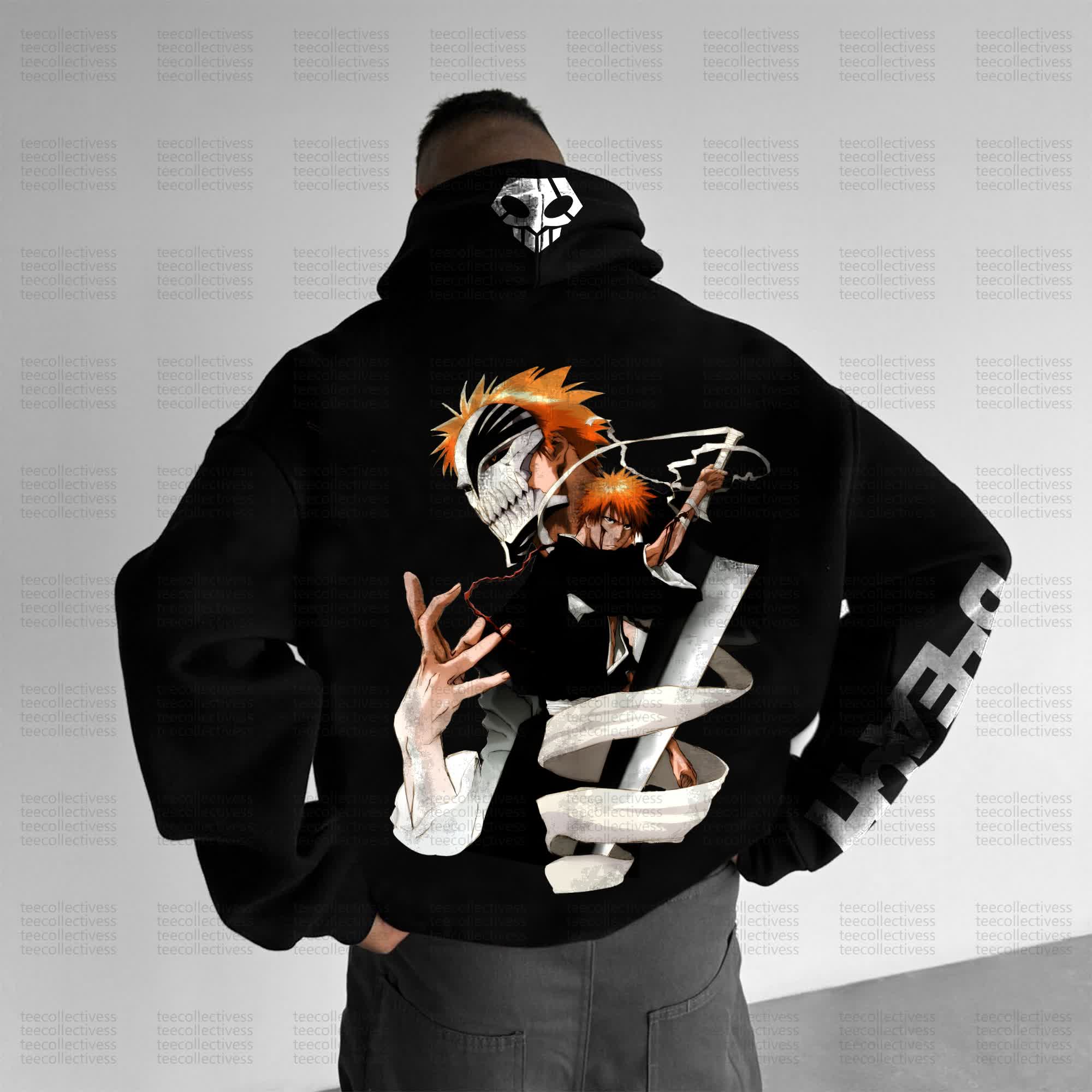 Unisex “Bleach” Anime Graphic Streetwear Vintage Hoodie