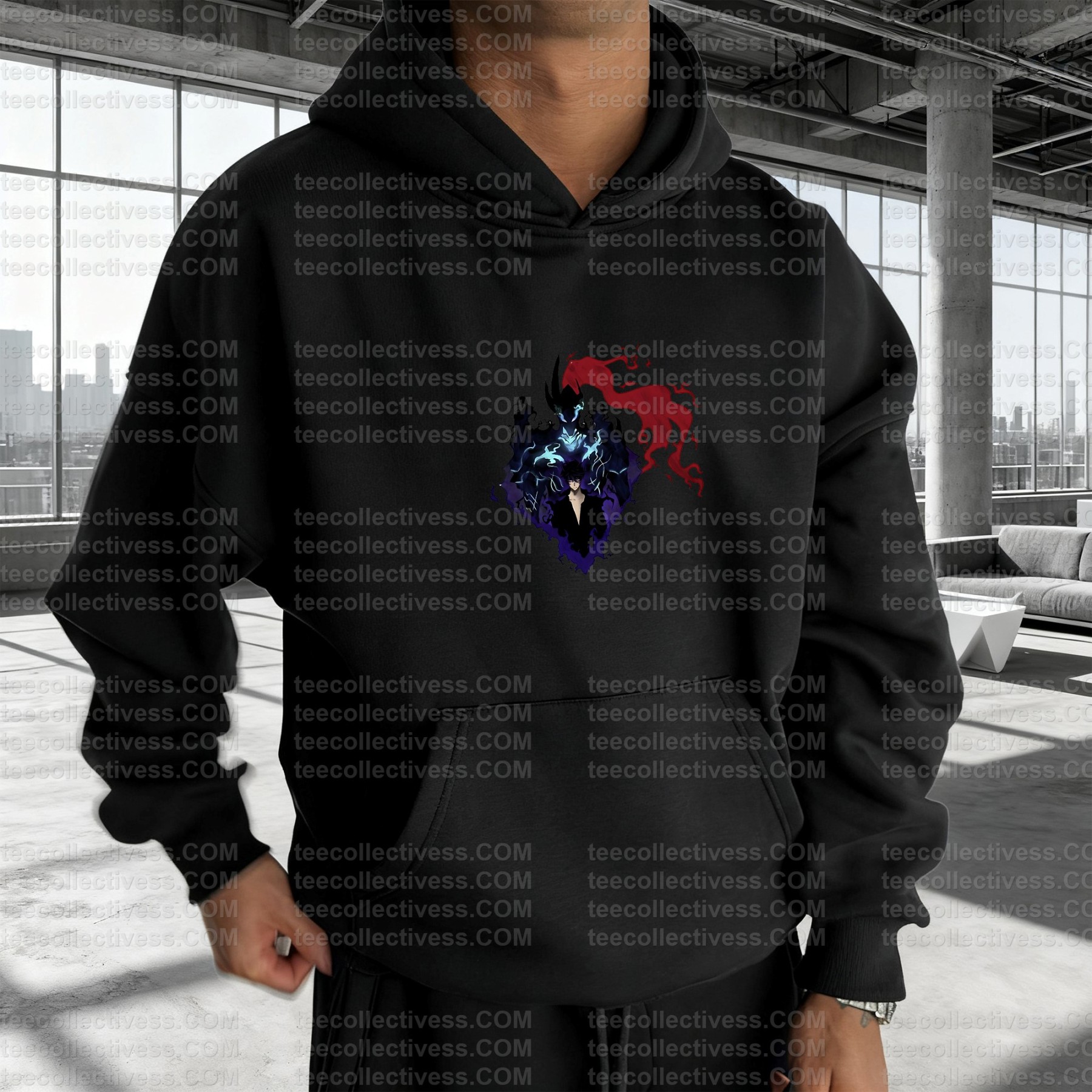 Unisex Anime Graphic Streetwear Wintage Plush Hoodie