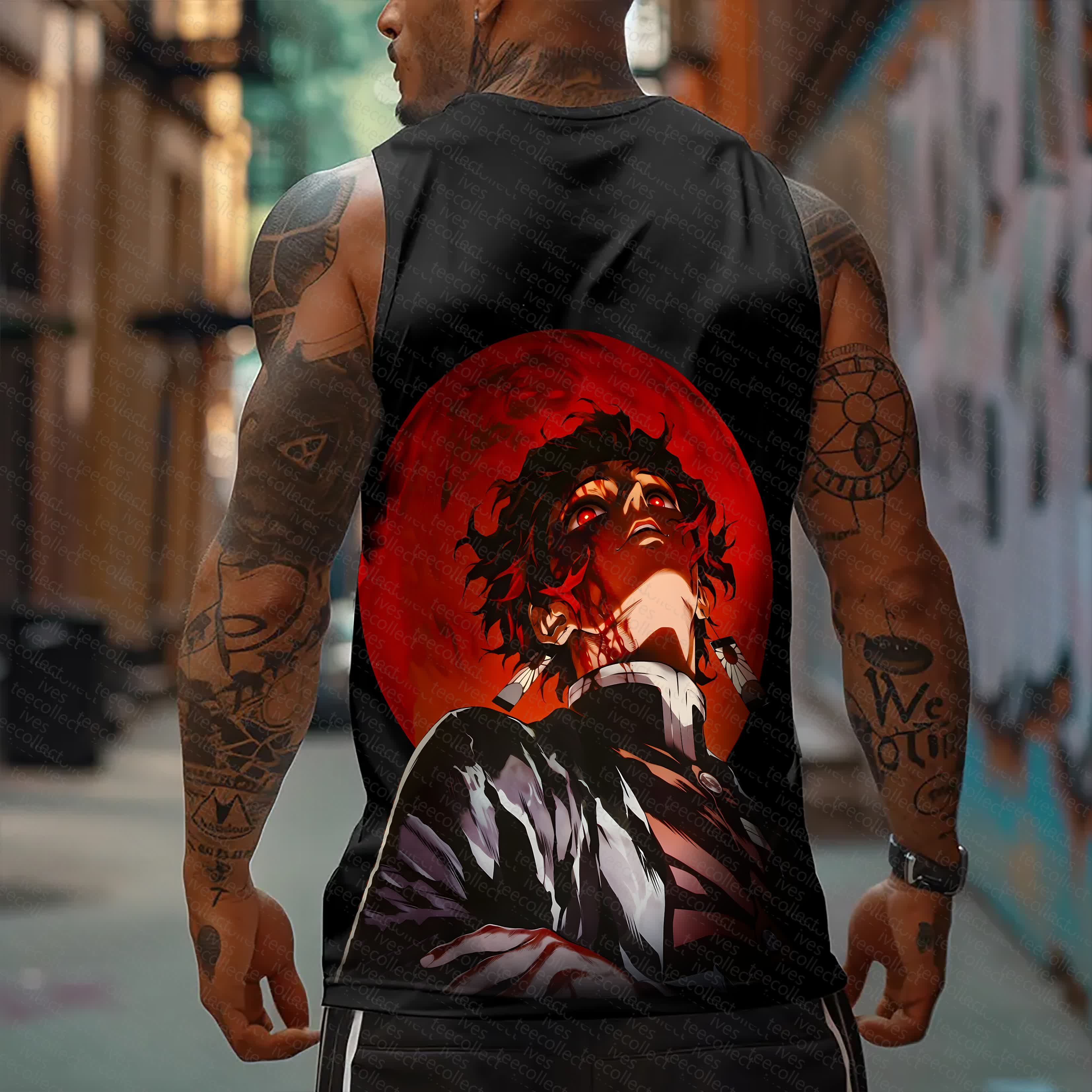 Unisex  “ Demon Slayer” Casual Anime  Tank Top