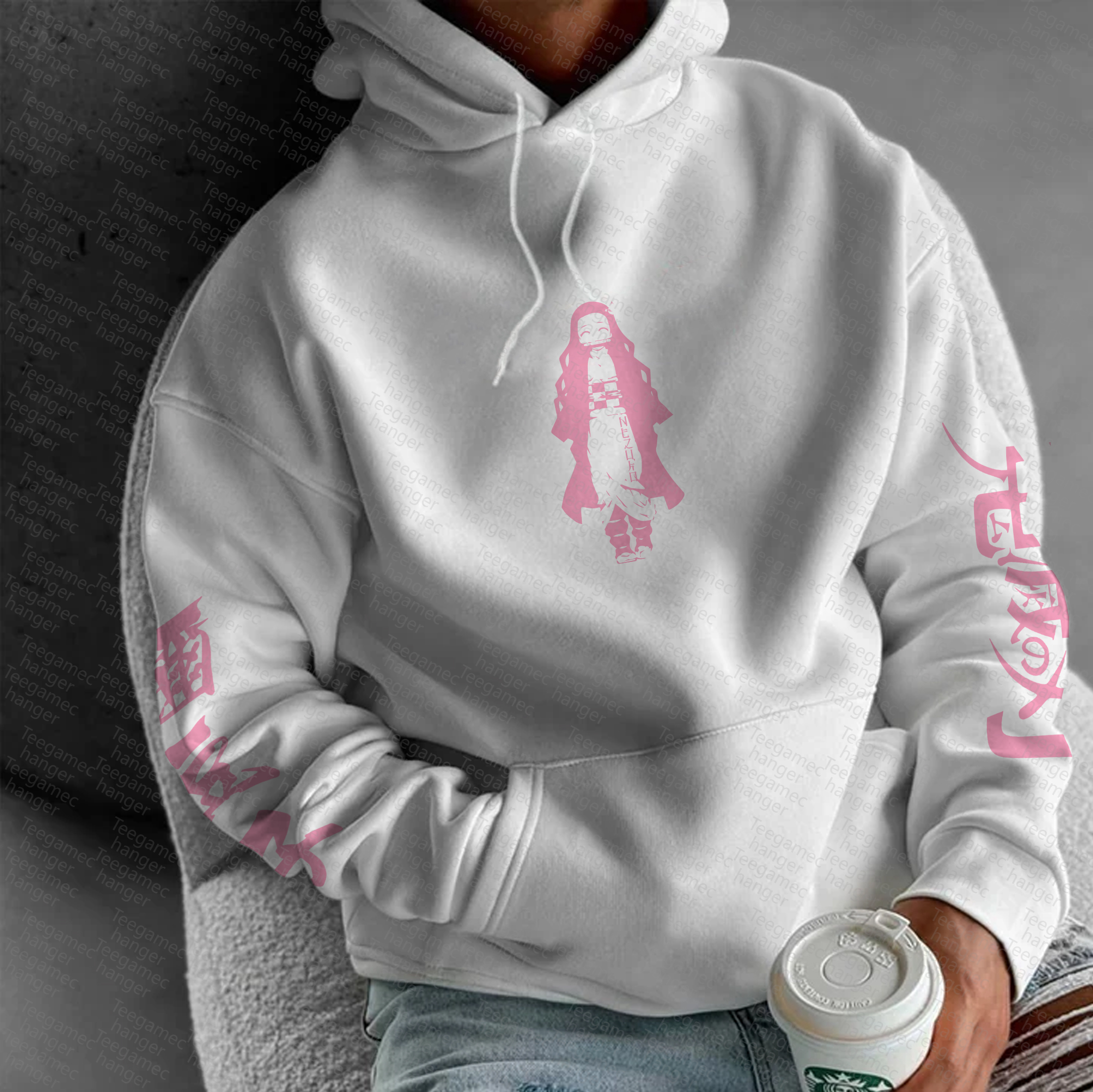 Unisex Anime Graphic Streetwear Vintage Hoodie