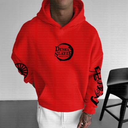 Unisex Anime Graphic Streetwear Vintage Hoodie丨Demon Slayer
