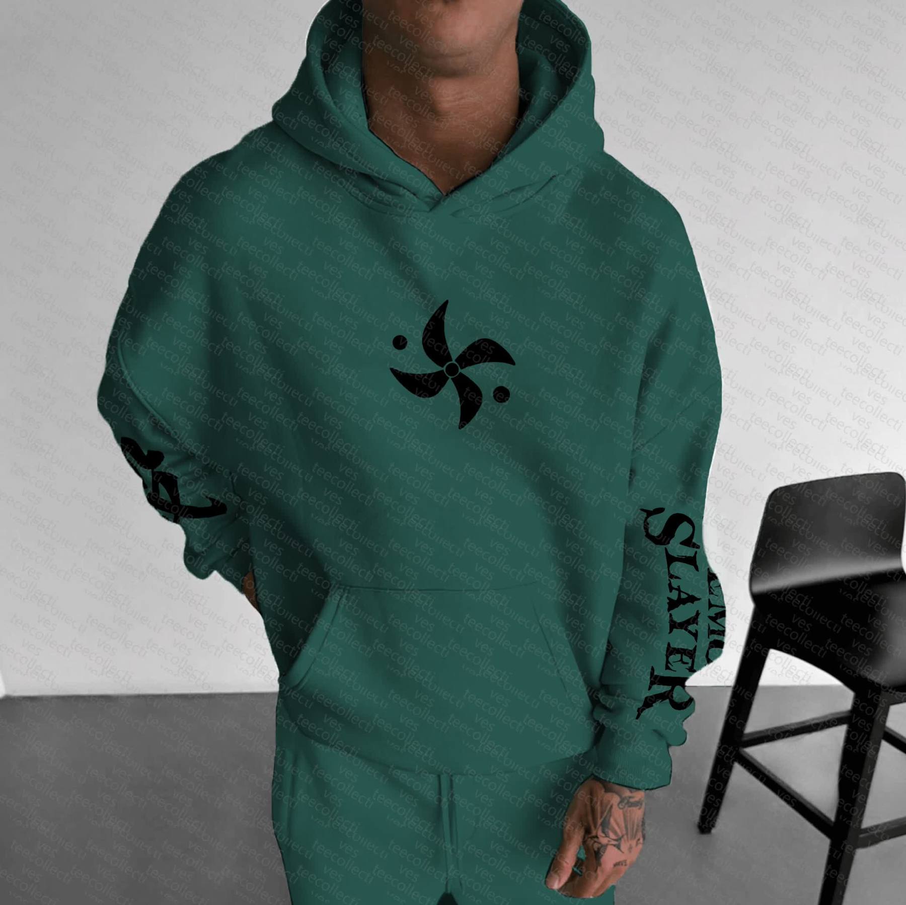 Unisex “Demon Slayer” Anime Graphic Streetwear Vintage Hoodie