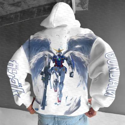 Unisex “Gundam Series” Anime Graphic Streetwear Vintage Hoodie