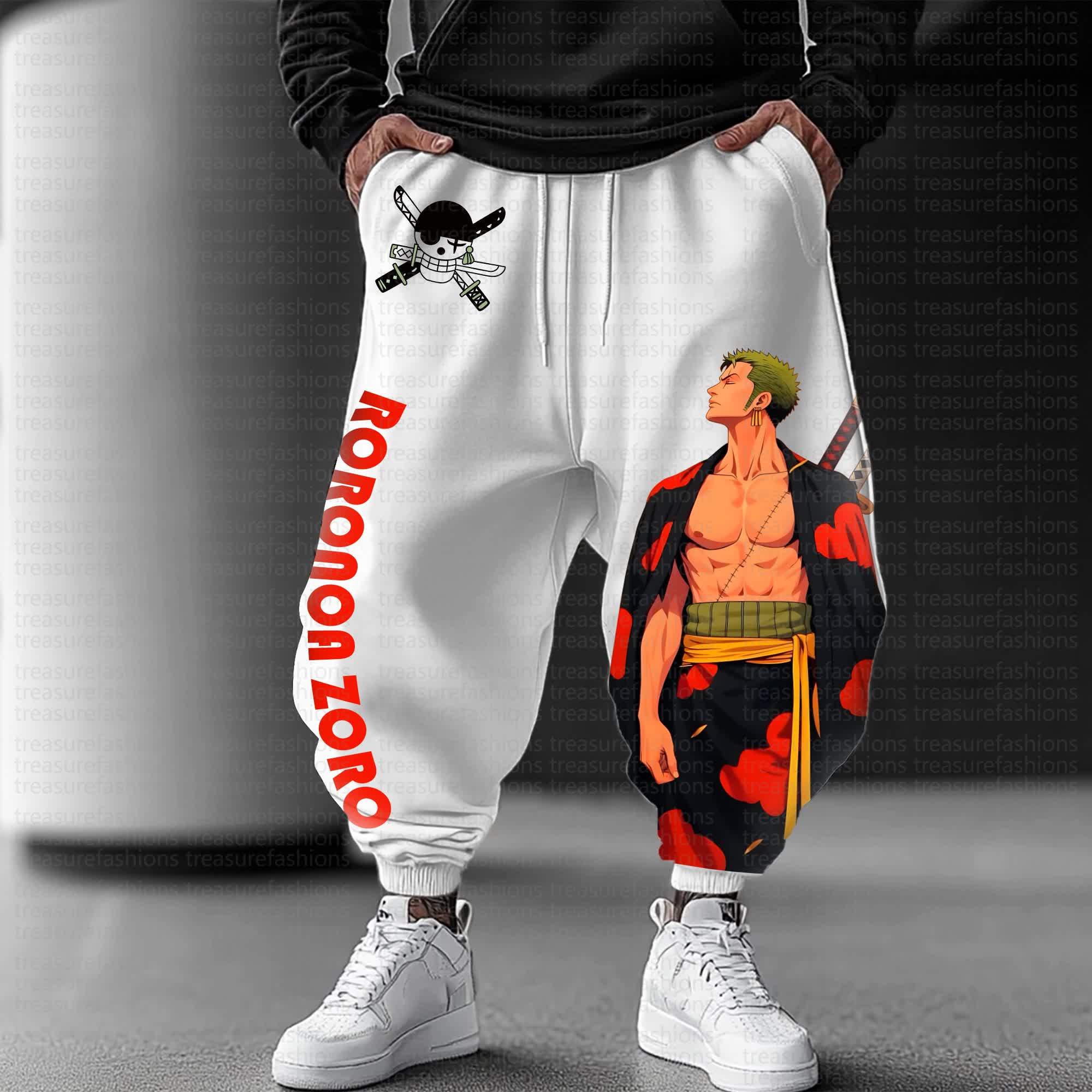 Unisex Anime Inspired Vintage Pants丨One Piece