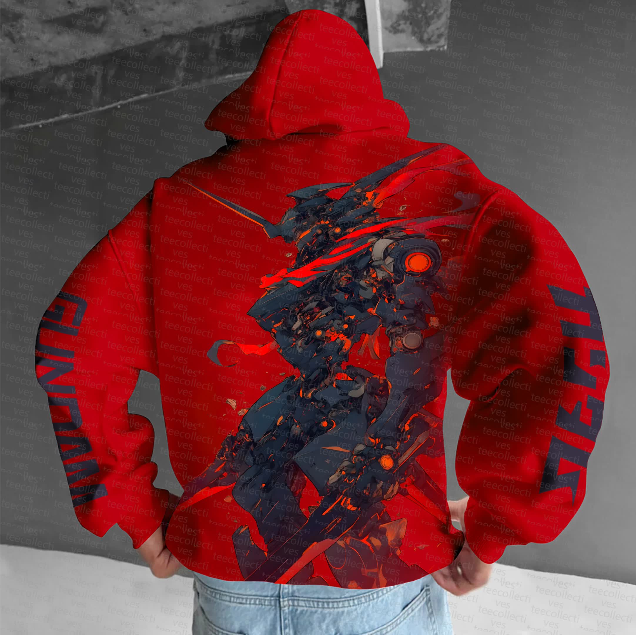 Unisex “Gundam Series” Anime Graphic Streetwear Vintage Hoodie