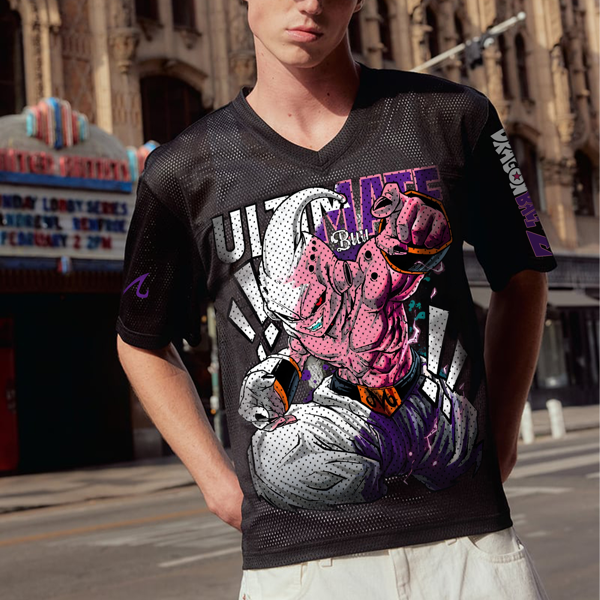 Unisex  “DRAGON BALL” Anime Style Retro I Mesh T-Shirt