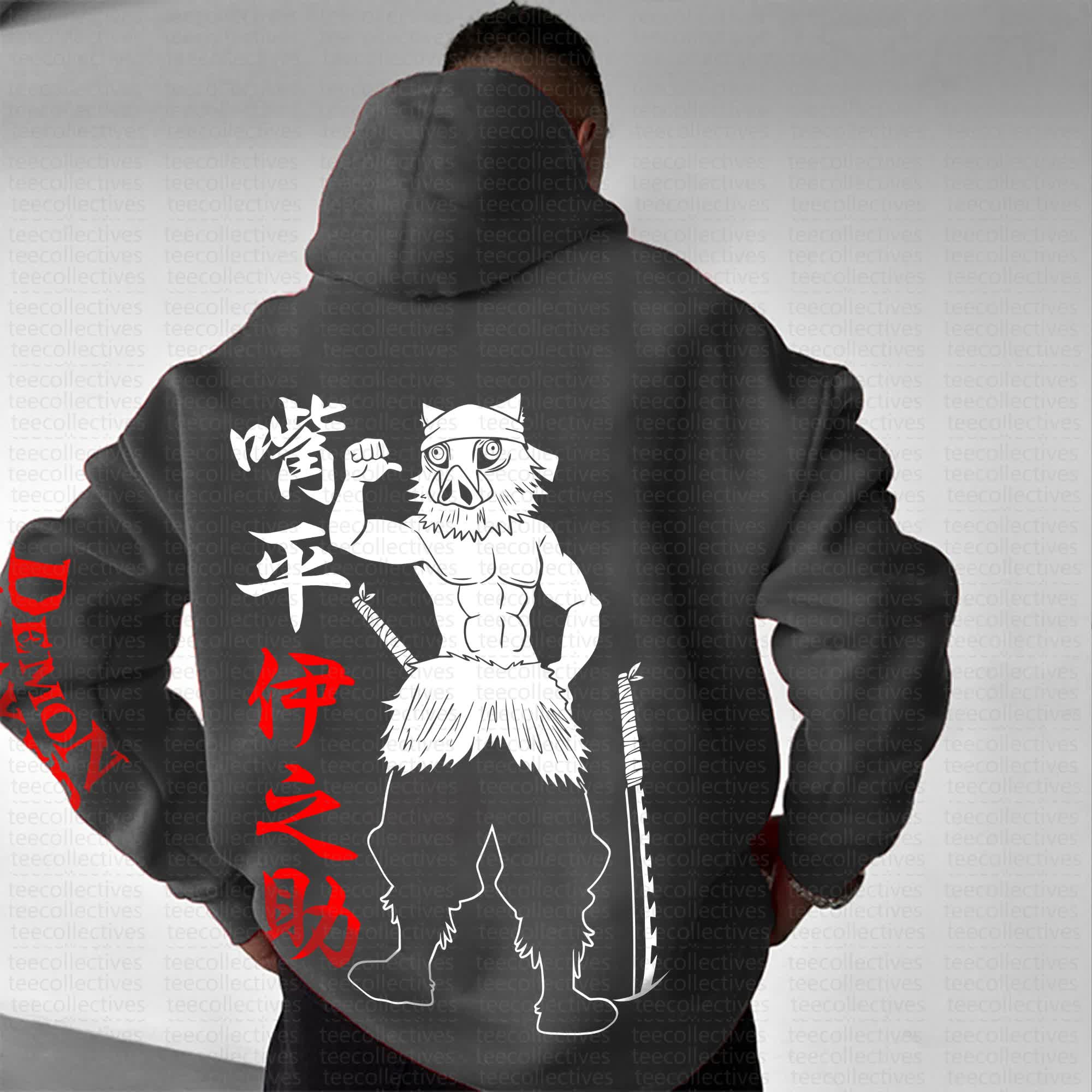 Unisex Anime Graphic Streetwear Vintage Hoodie丨Demon Slayer