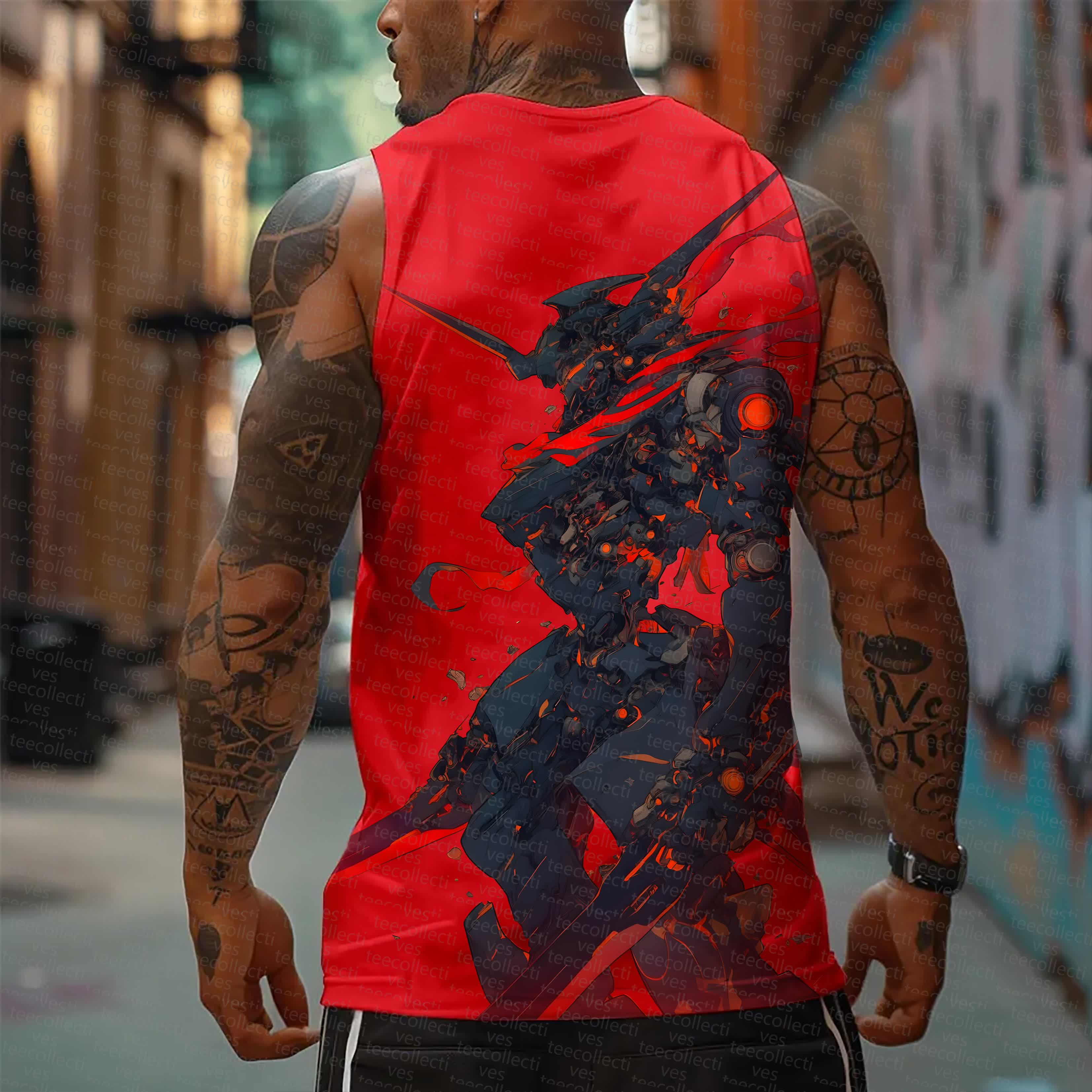 Unisex  “Gundam Series” Casual Anime  Tank Top