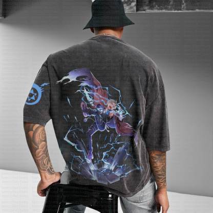 Unisex Anime Inspired Vintage Washed T-Shirt丨Fullmetal Alchemist
