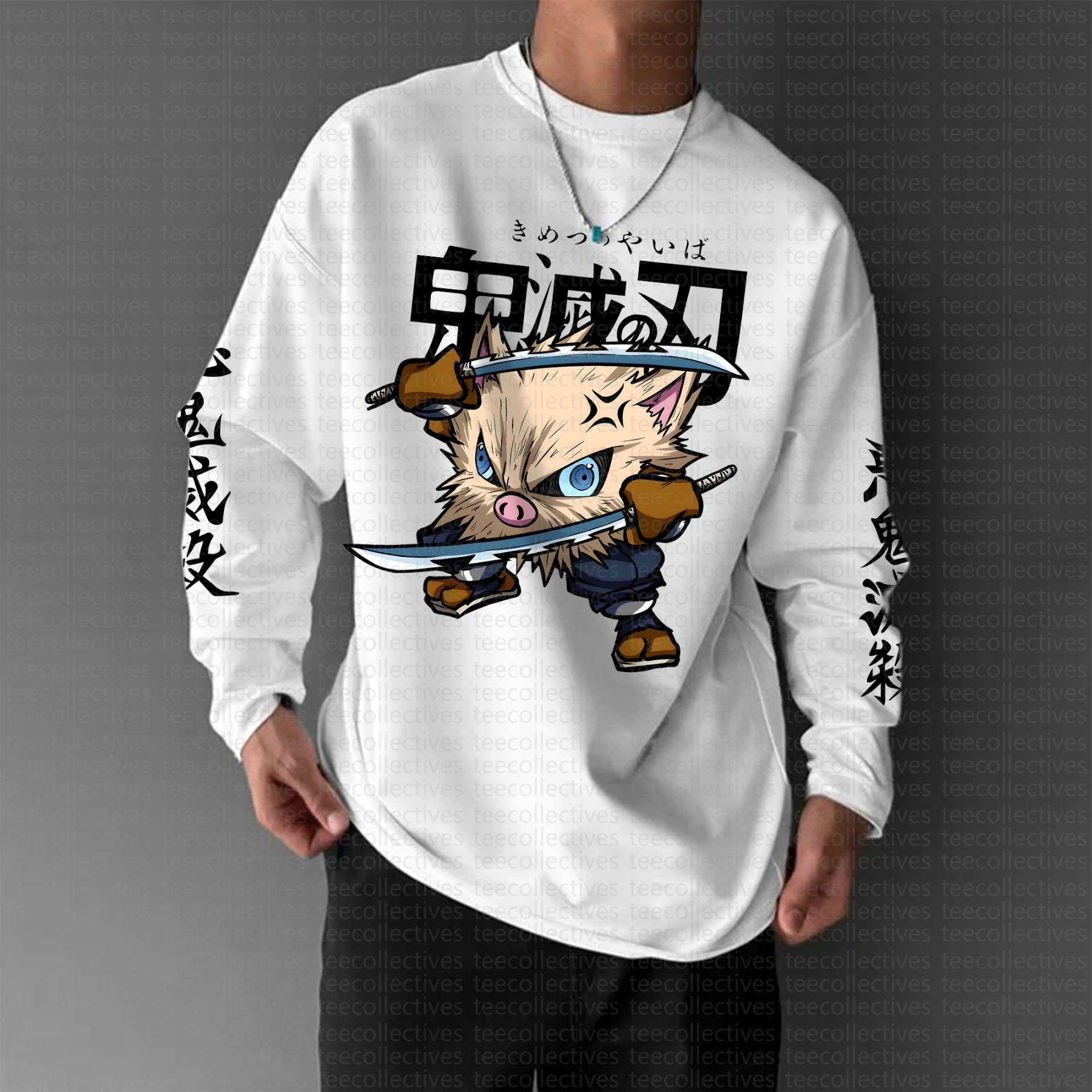 Unisex Anime Inspired Long Sleeve T-shirts| Demon slayer