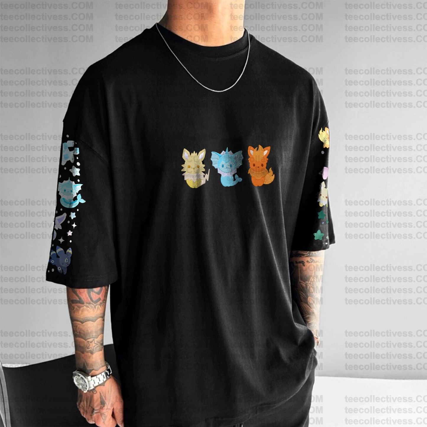 (Pokemon)Unisex Anime Inspired Vintage T-Shirt