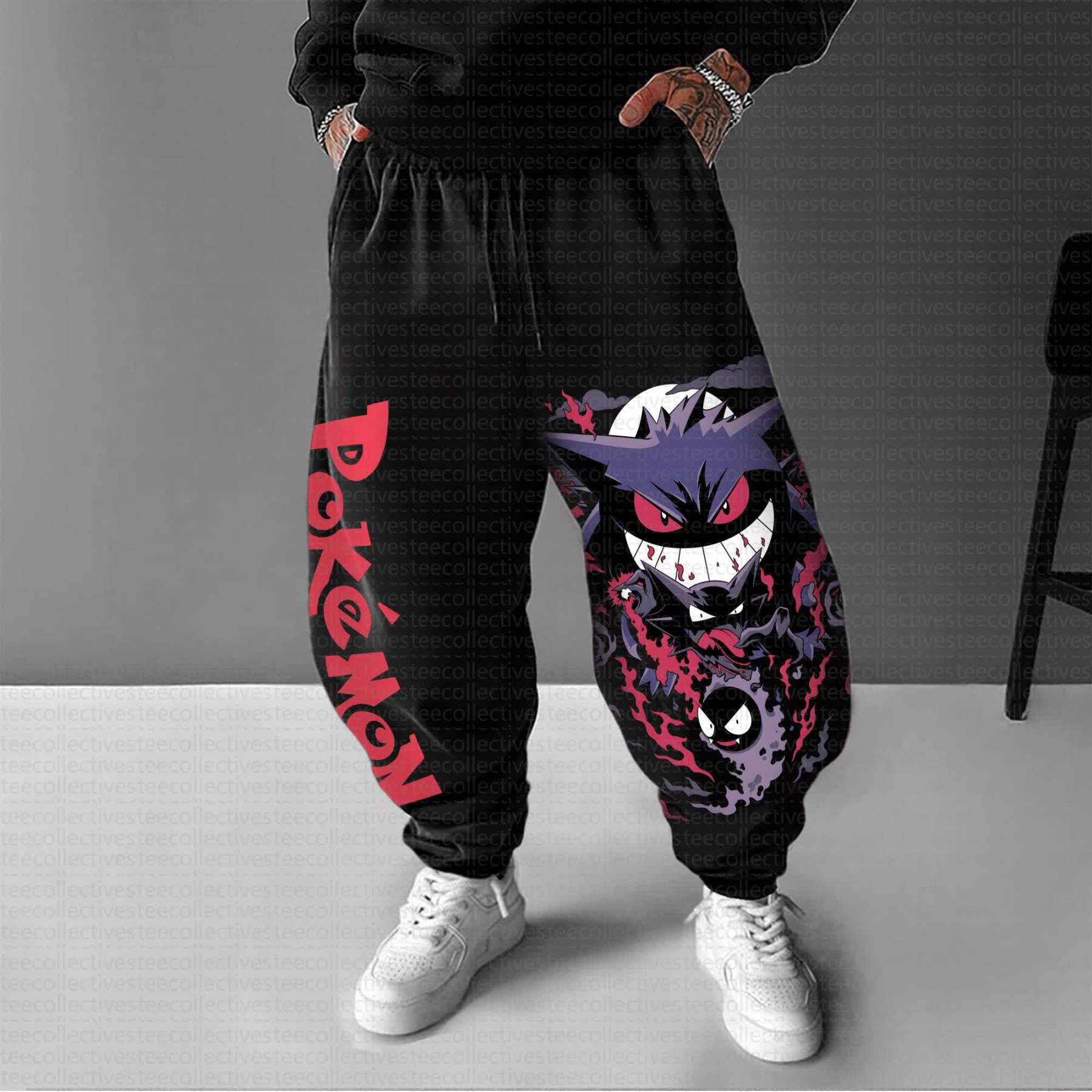 Unisex Anime Inspired Vintage Pants丨Demon Slayer X Pokémon