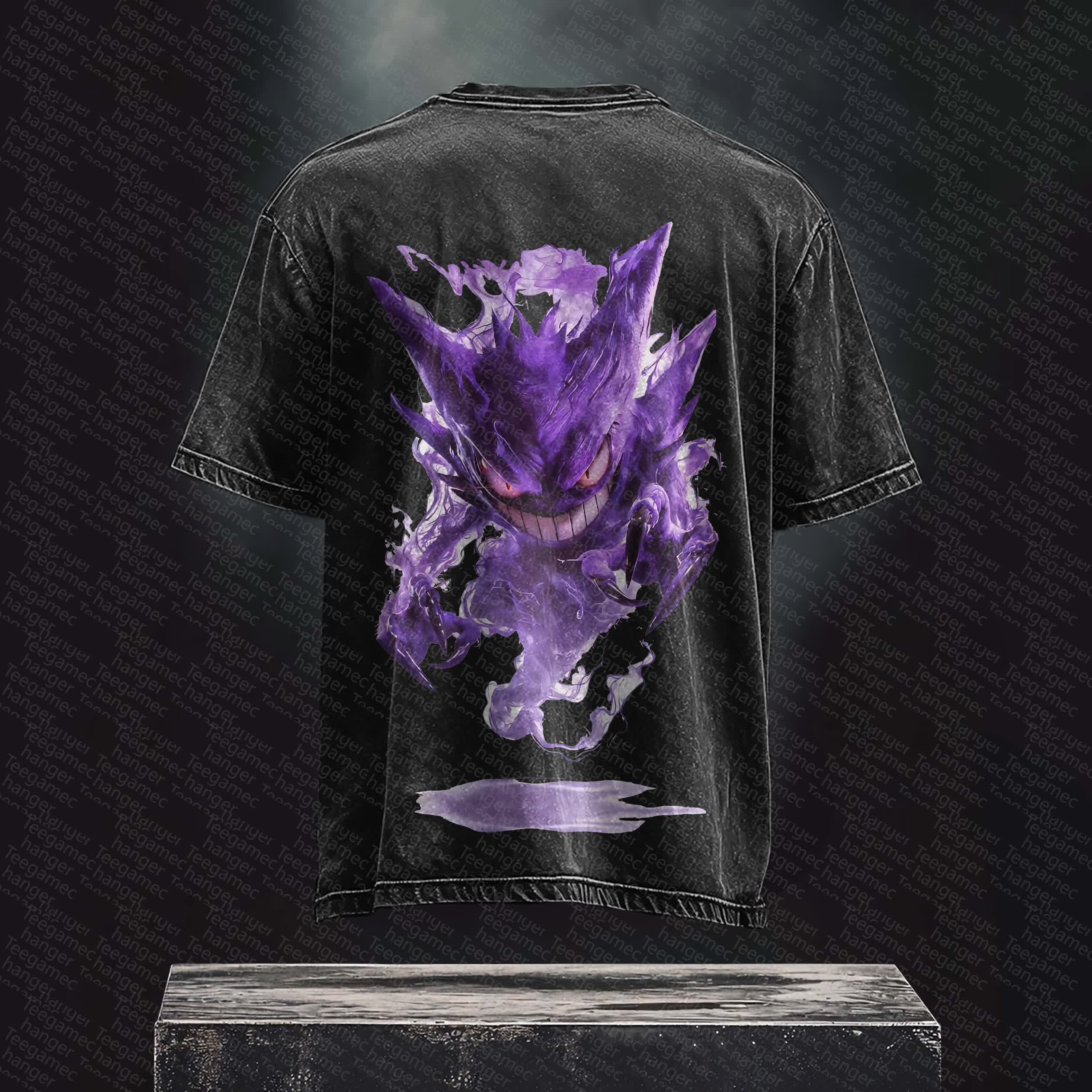 Unisex Anime Inspired Vintage Washed T-Shirt丨 Pokémon