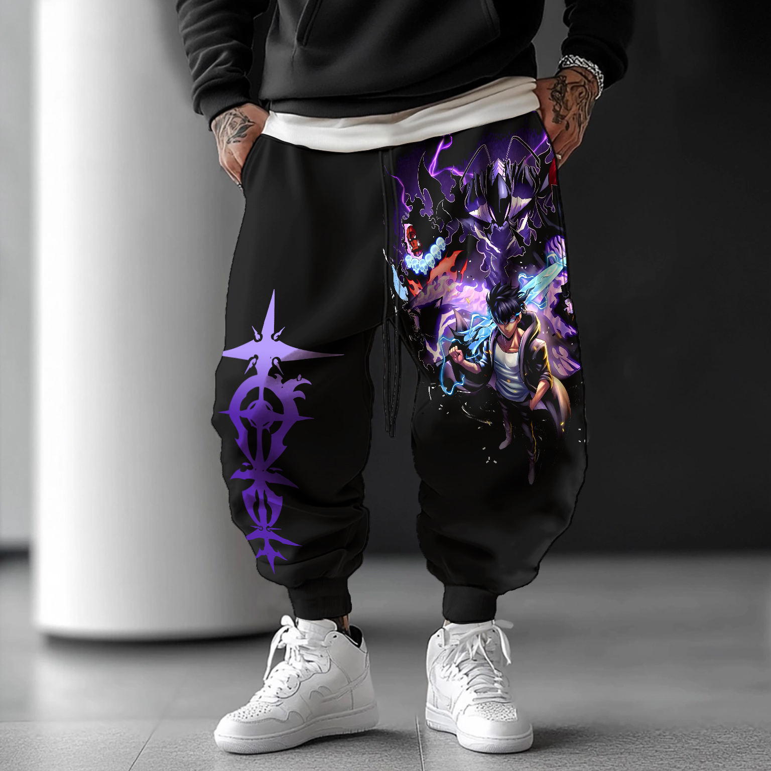 Unisex Casual Anime Streetwear Pants